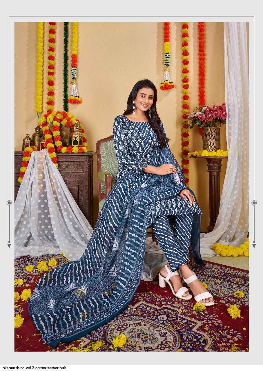 SKT Suits Sunshine Vol-2 Cotton Dress Material. Wholesale Price