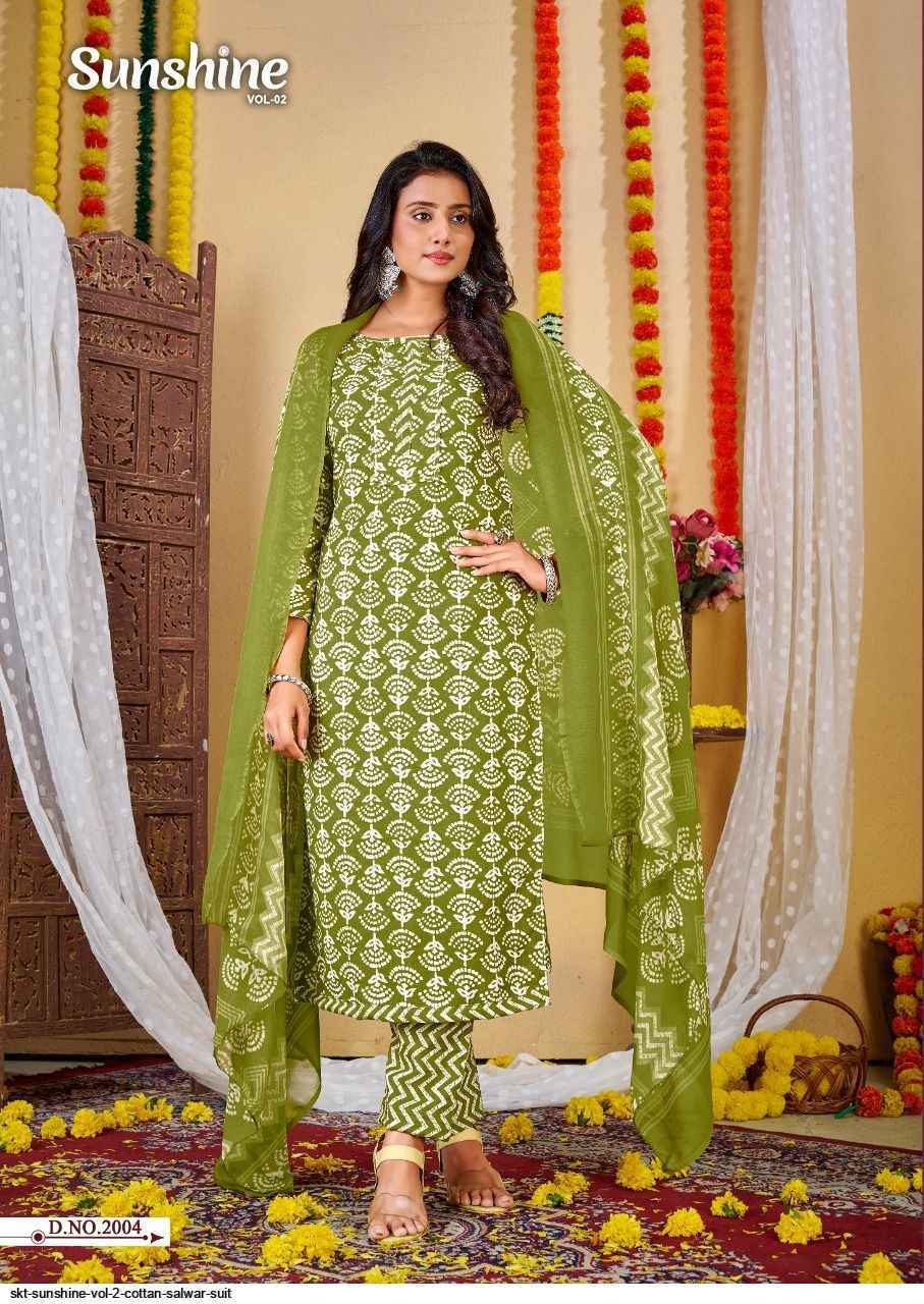 SKT Suits Sunshine Vol-2 Cotton Dress Material. Wholesale Price