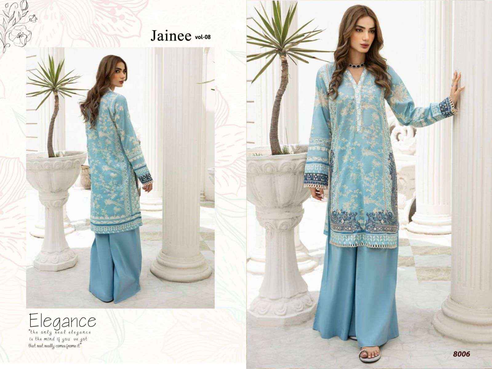 AGHA NOOR JAINEE VOL-8 LAWN COTTON SUITS ( 6 PCS CATALOG )