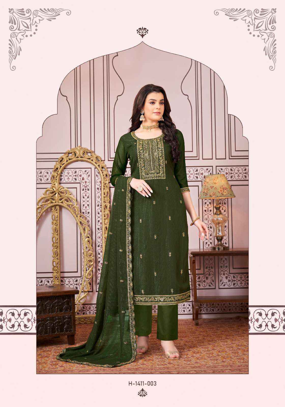 ALOK SUITS FESTIVE VIBES JACQUARD DESIGNER DRESS MATERIAL