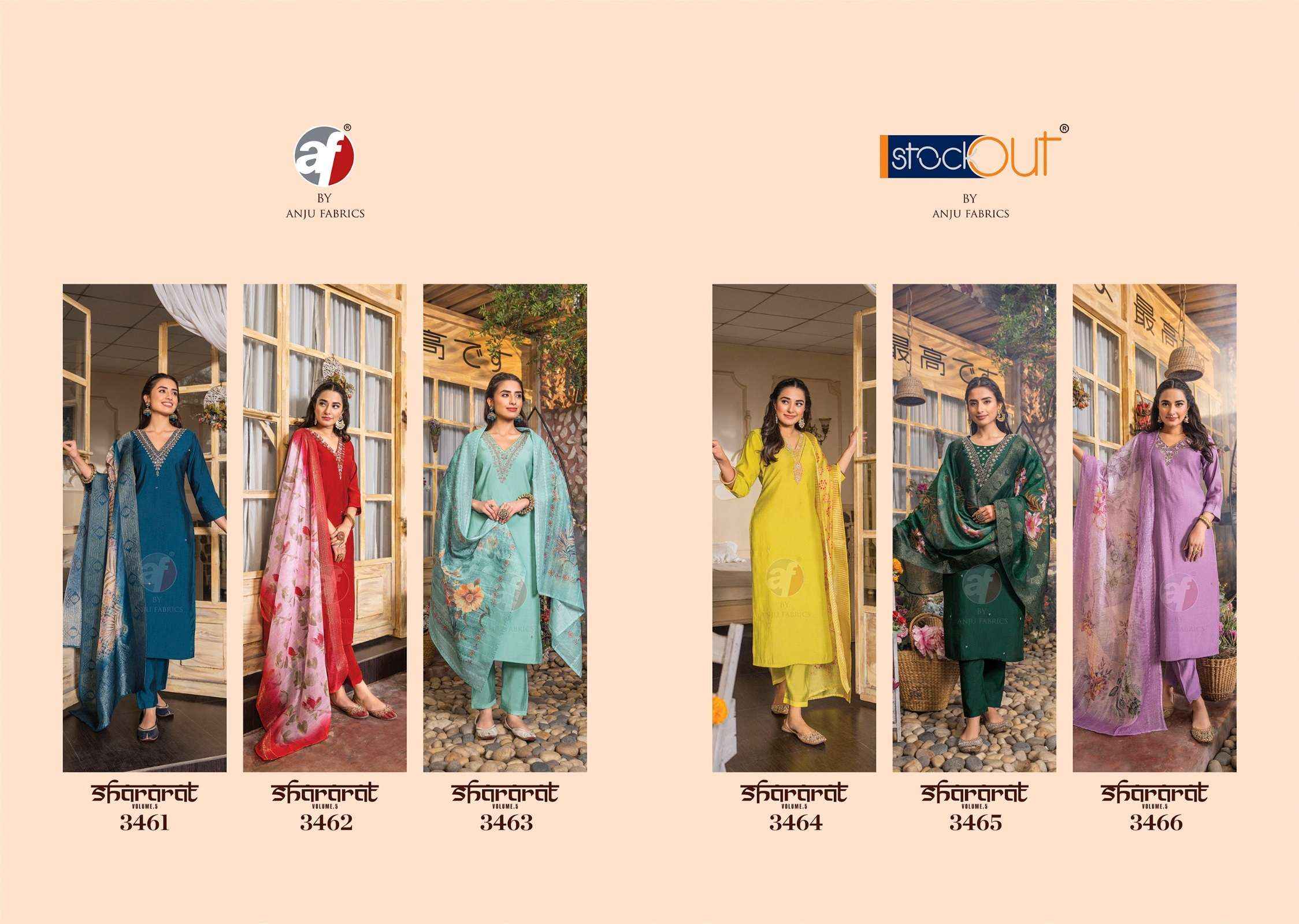 ANJU FABRICS SHARARAT VOL 3 PARTY WEAR SUITS