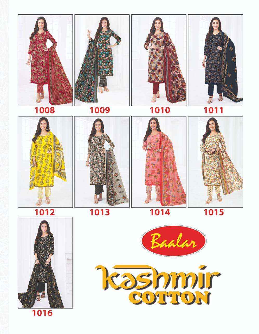 BAALAR COTTON KASHMIR COTTON VOL 1 DRESS MATERIAL ( 8 PCS CATALOG )