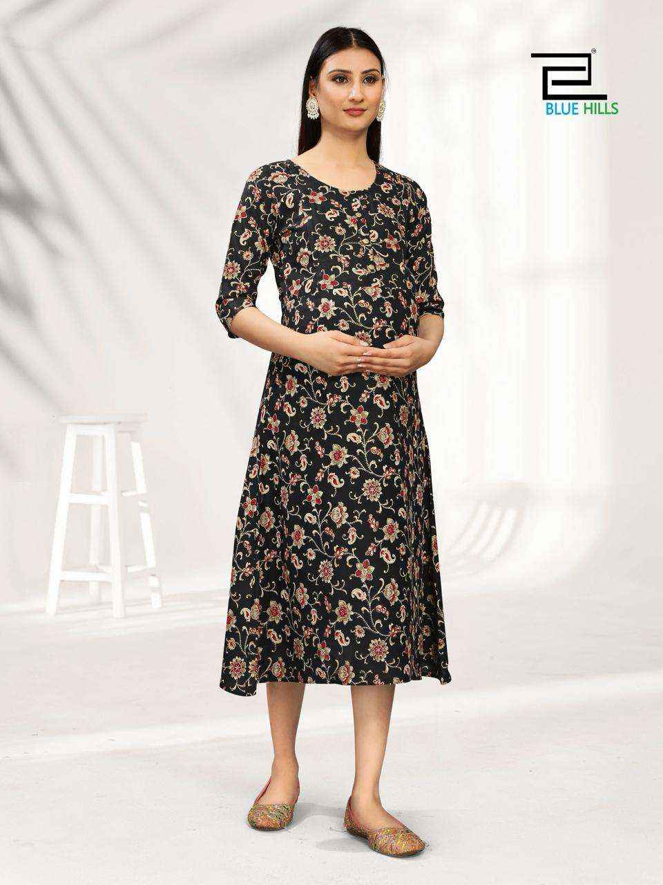 BLUE HILLS GOD GIFT FEEDING PATTERN KURTI ( 4 PCS CATALOG )