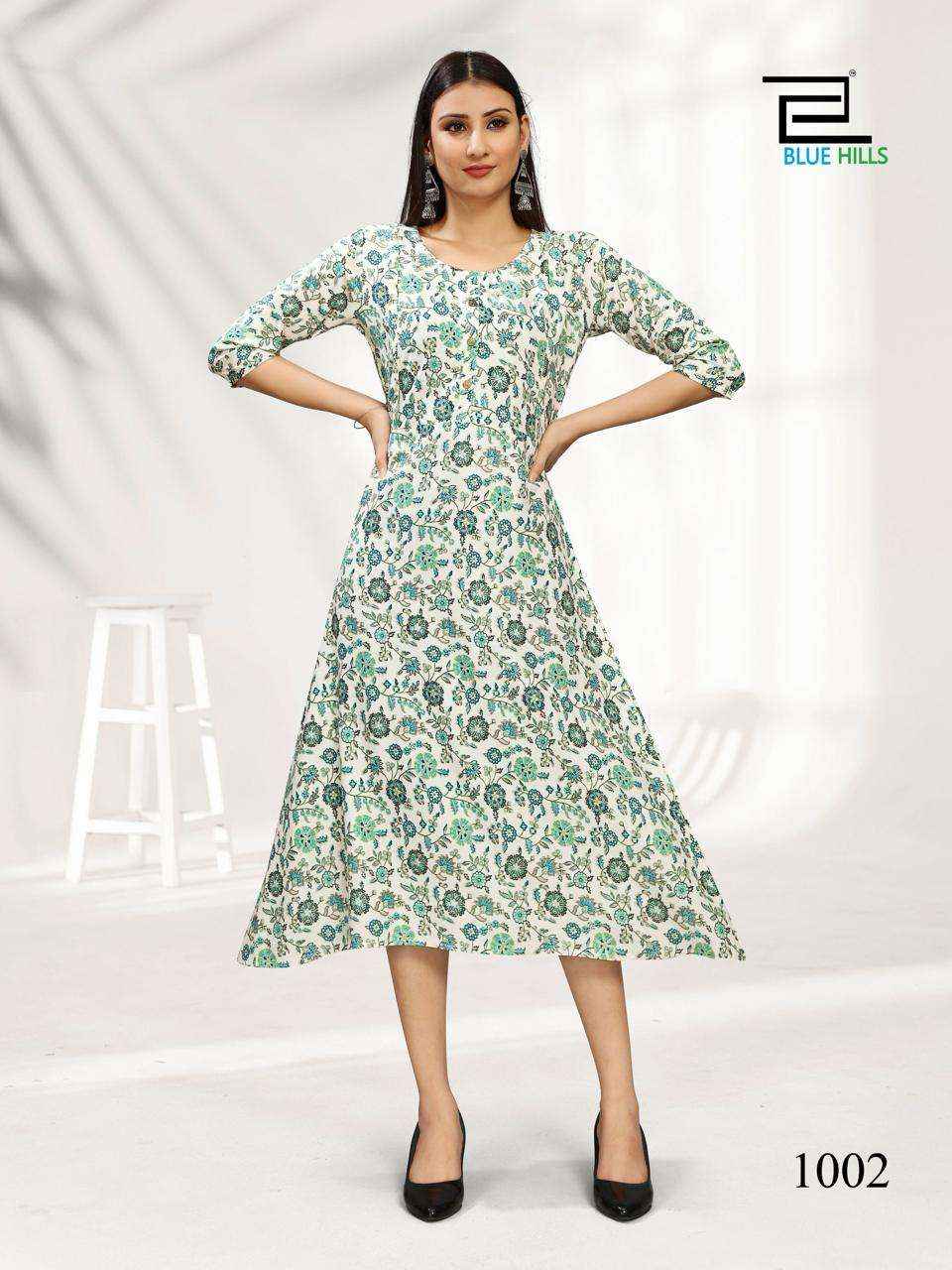 BLUE HILLS GOD GIFT FEEDING PATTERN KURTI ( 4 PCS CATALOG )