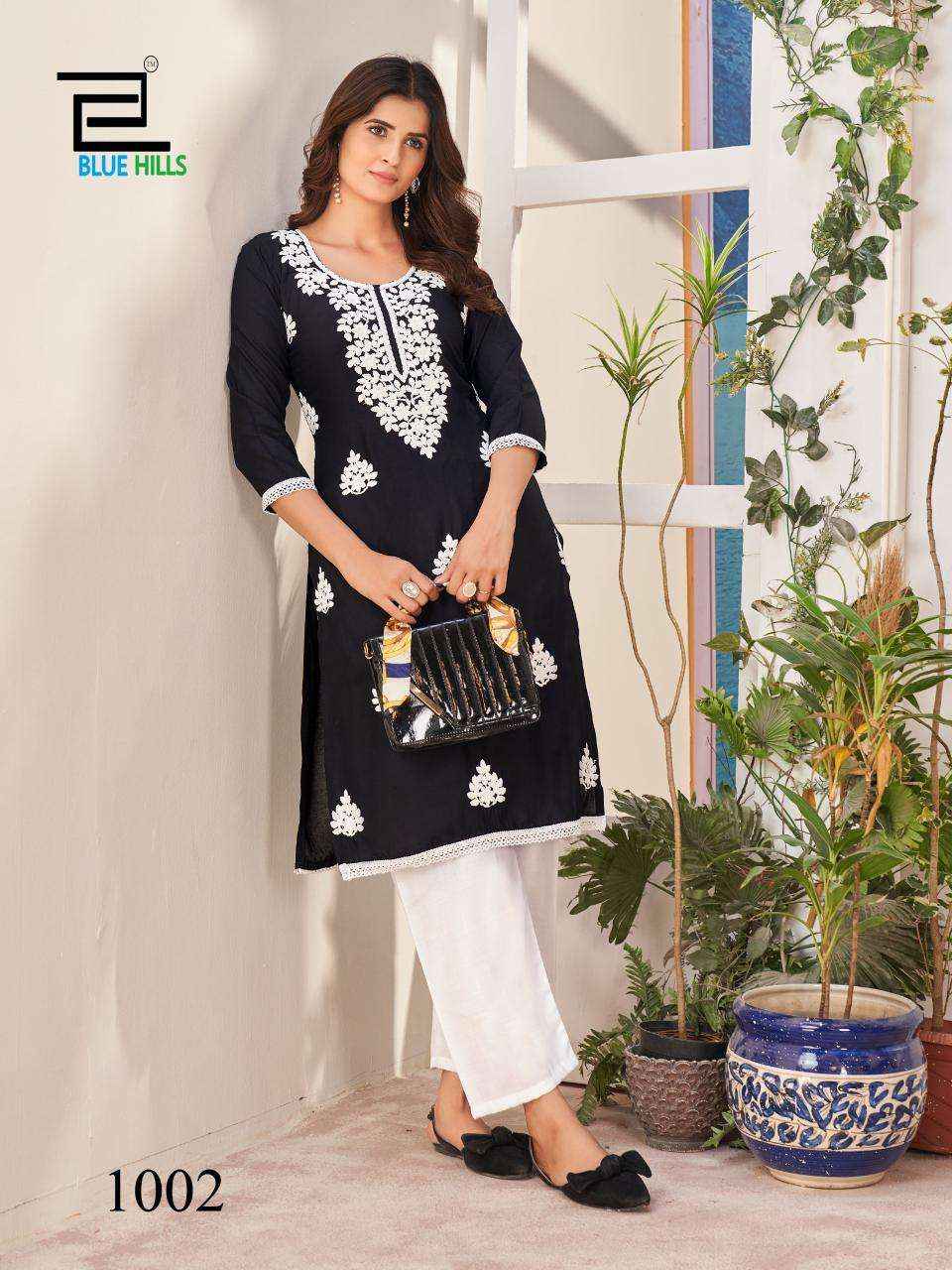 BLUE HILLS NAWAB PRO FANCY LUCKNOWI KURTI ( 10 PCS CATALOG )