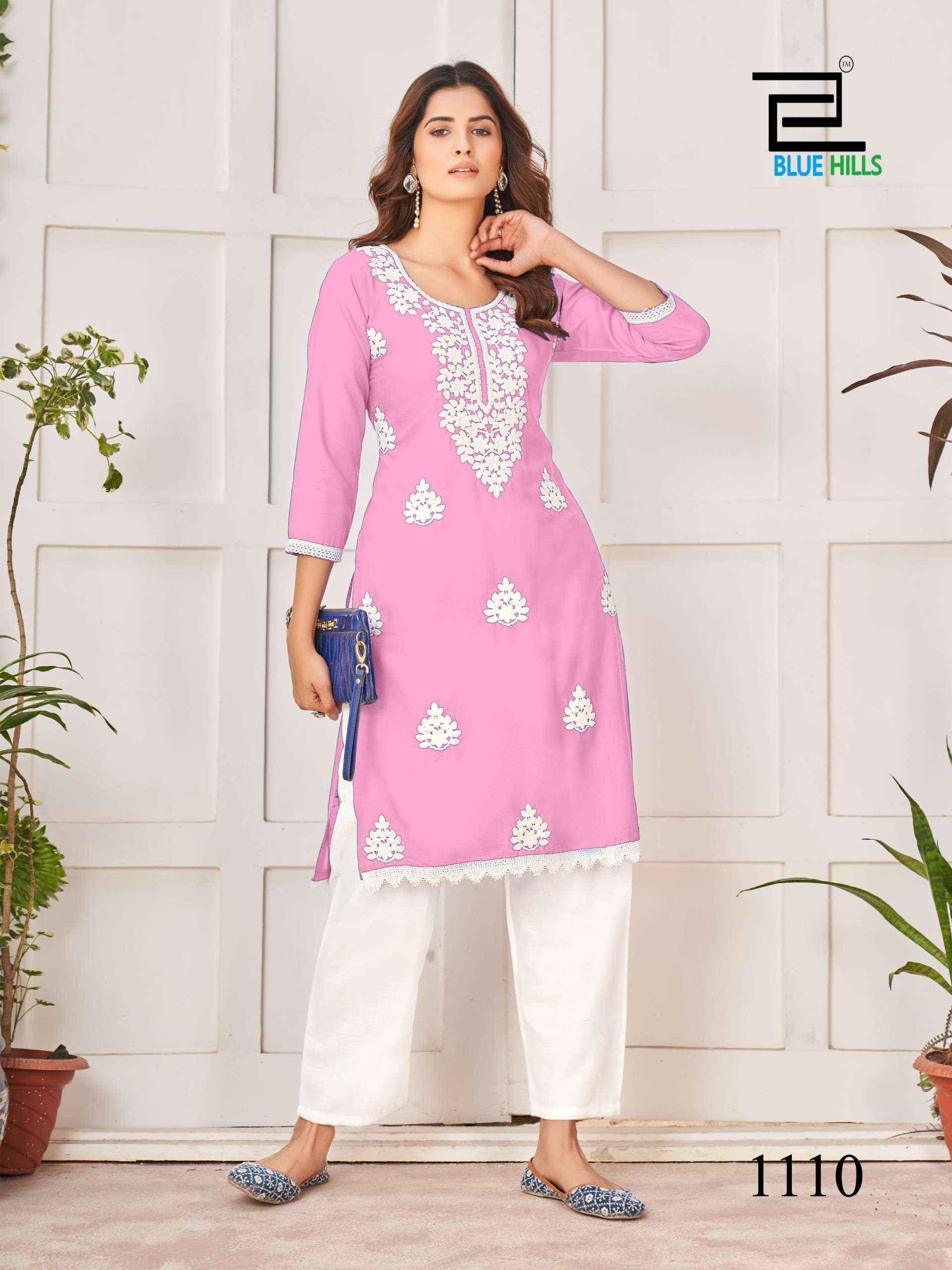 BLUE HILLS NAWAB PRO FANCY LUCKNOWI KURTI ( 10 PCS CATALOG )