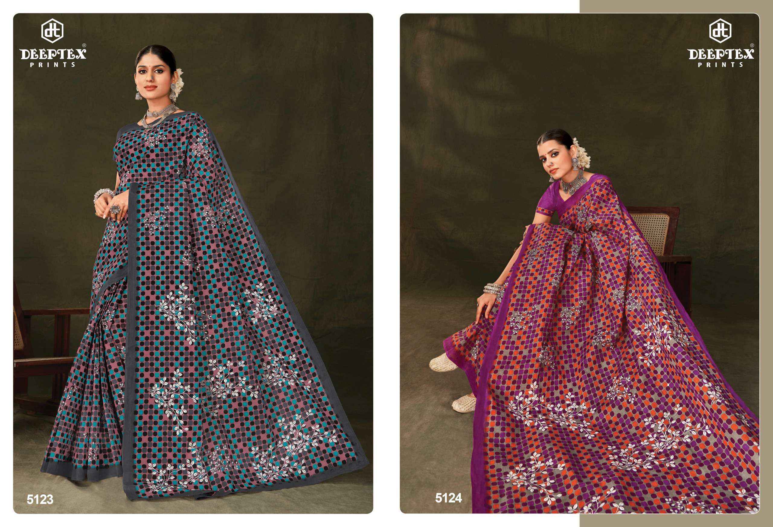 DEEPTEX PRINTS MOTHER INDIA VOL 51 SAREES ( 30 PCS CATALOG )