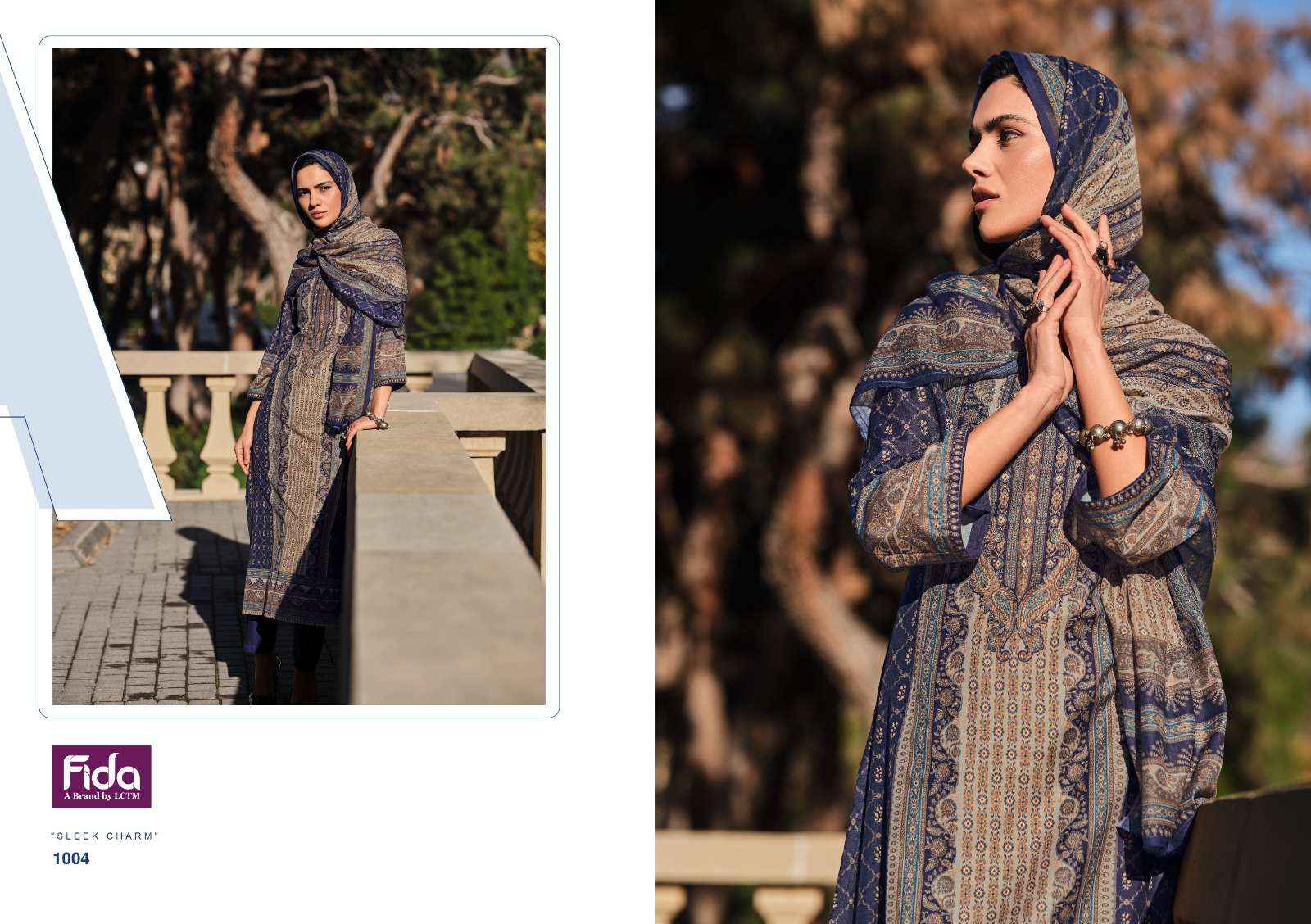 FIDA HAYA DIGITAL BLENDED COTTON SUITS ( 6 PCS CATALOG )