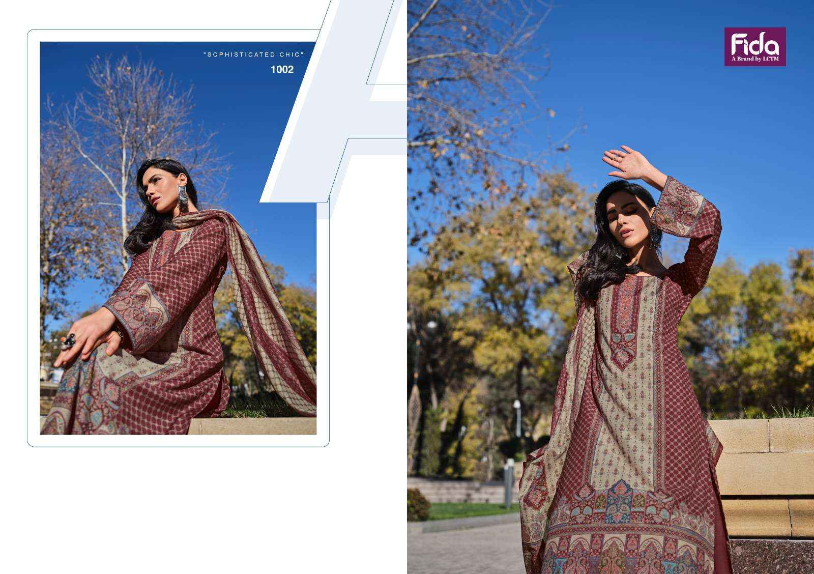 FIDA HAYA DIGITAL BLENDED COTTON SUITS ( 6 PCS CATALOG )