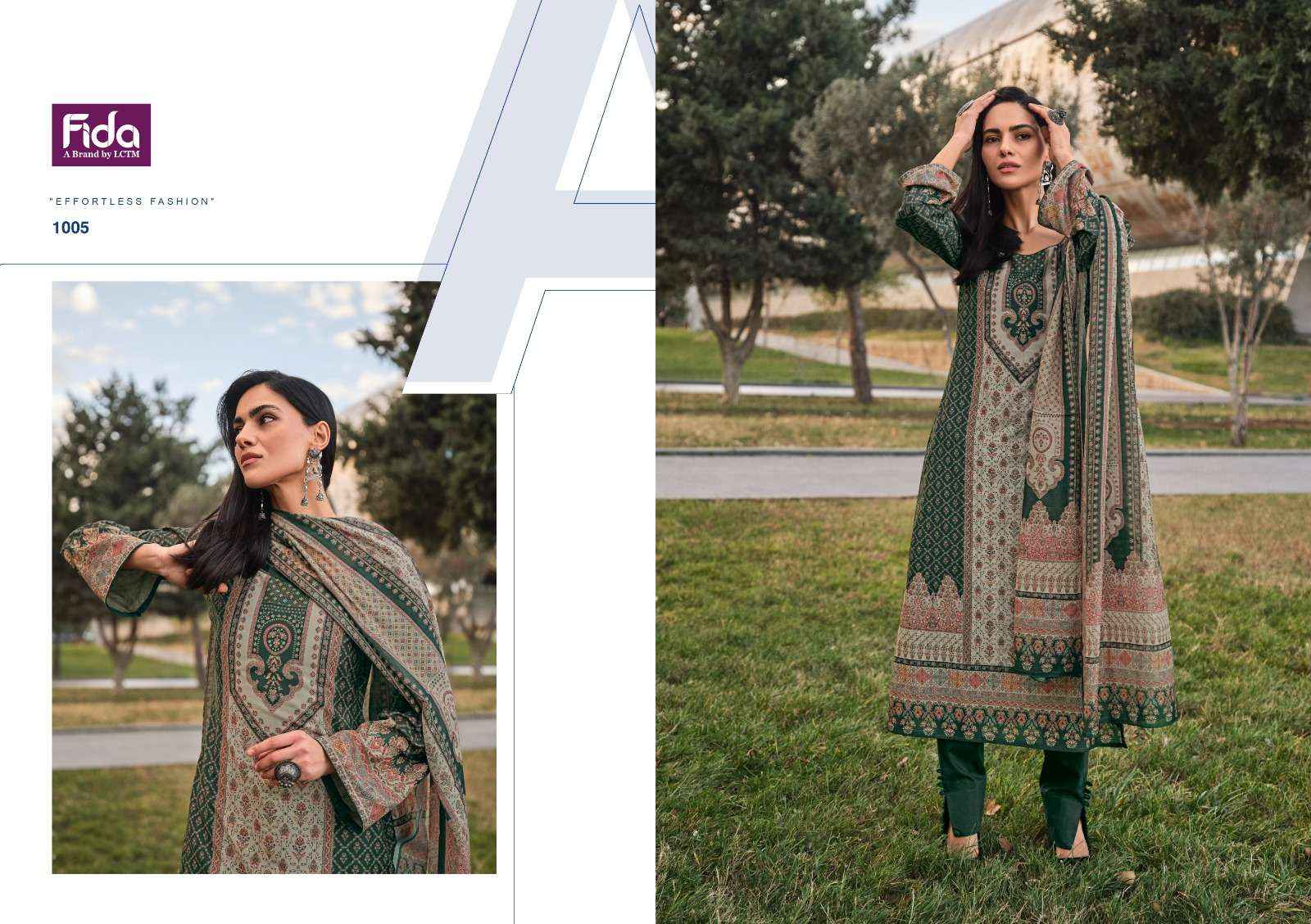 FIDA HAYA DIGITAL BLENDED COTTON SUITS ( 6 PCS CATALOG )