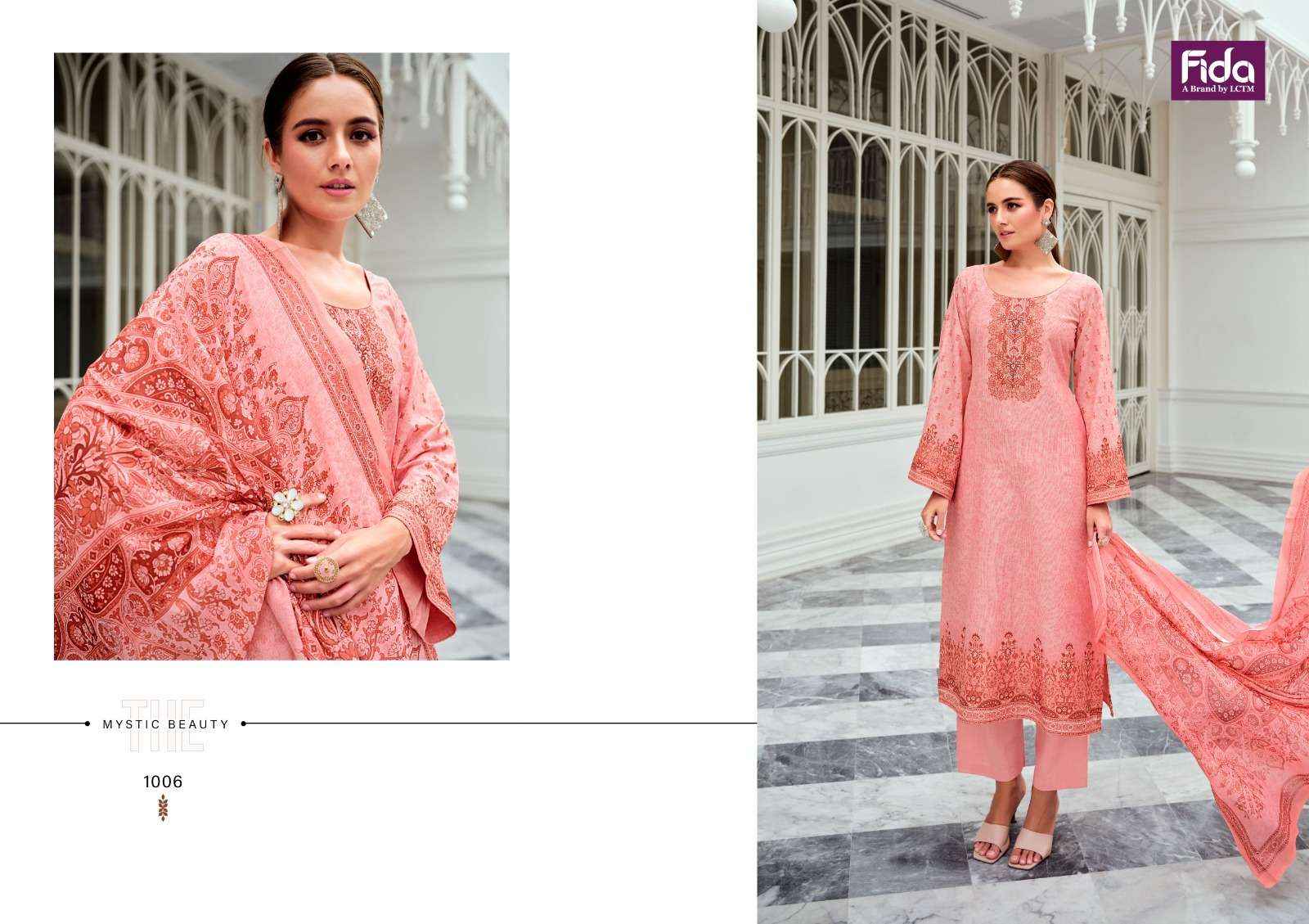 FIDA POSHEEDA KARACHI COTTON DRESS MATERIAL ( 6 PCS CATALOG )