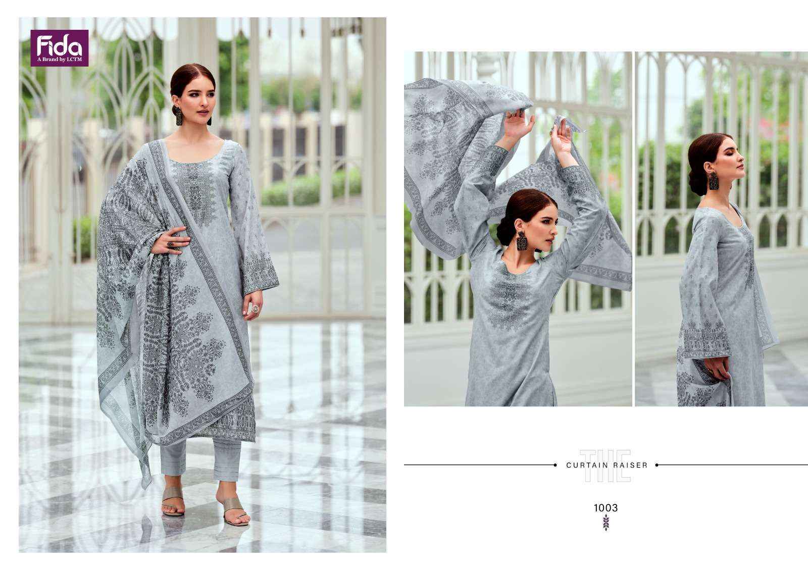 FIDA POSHEEDA KARACHI COTTON DRESS MATERIAL ( 6 PCS CATALOG )