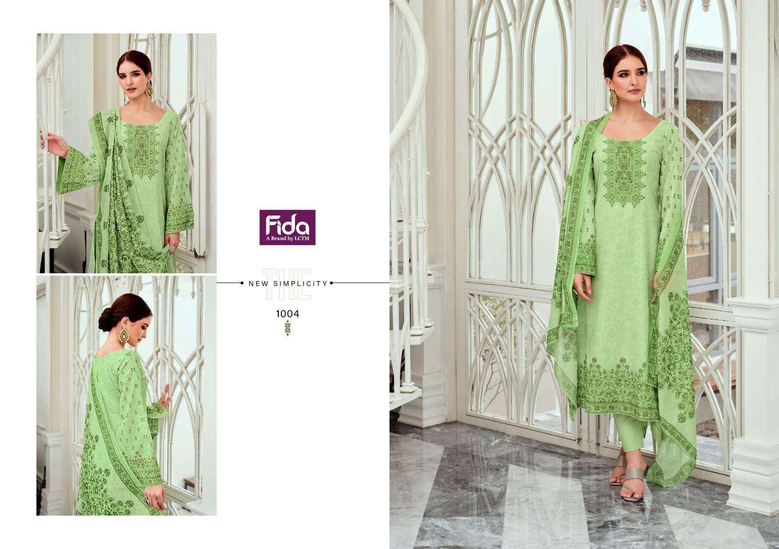 FIDA POSHEEDA KARACHI COTTON DRESS MATERIAL ( 6 PCS CATALOG )