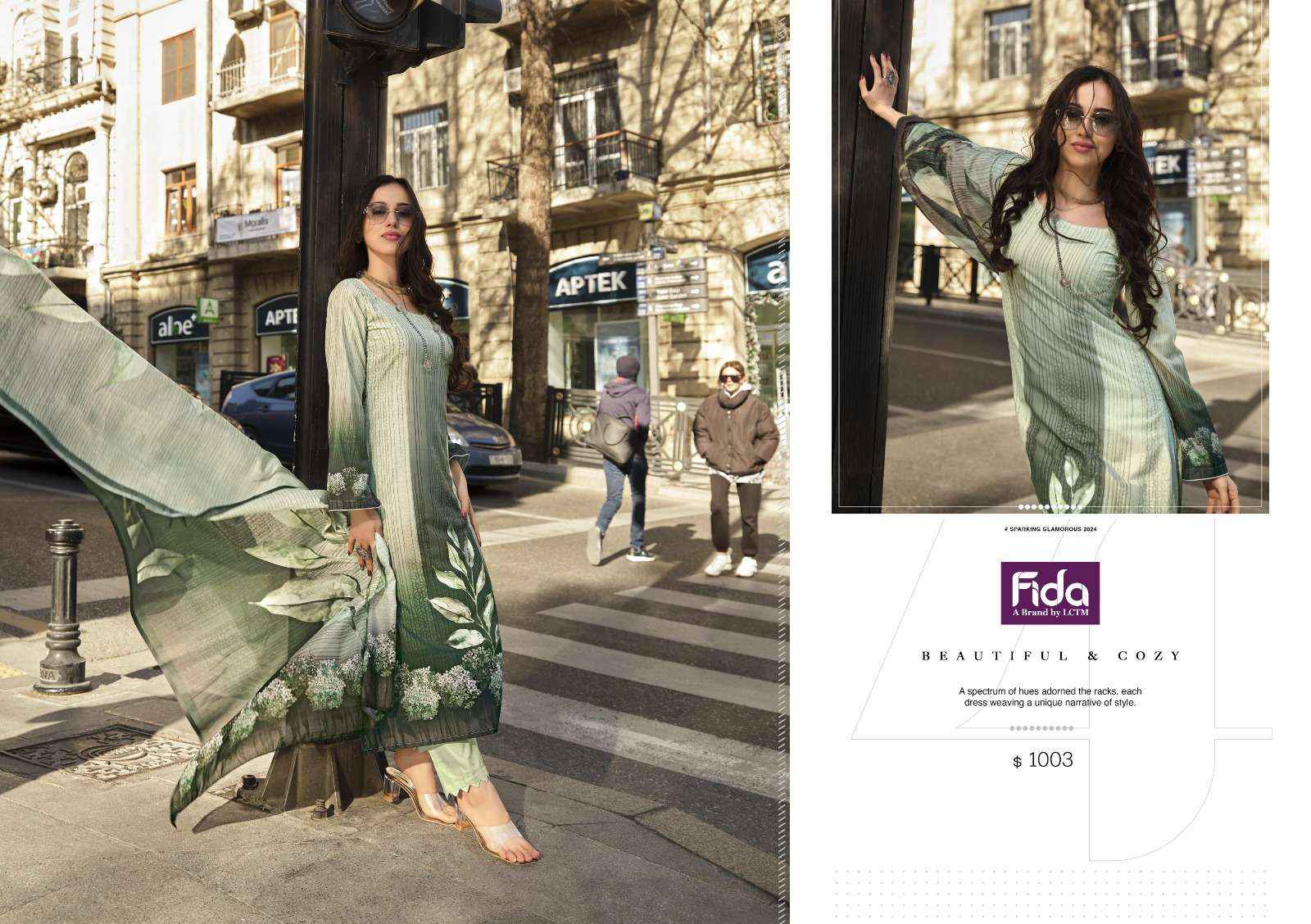 FIDA SANA COTTON DESIGNER DRESS MATERIAL AT WHOLESALE PRICE ( 6 PCS CATALOG )