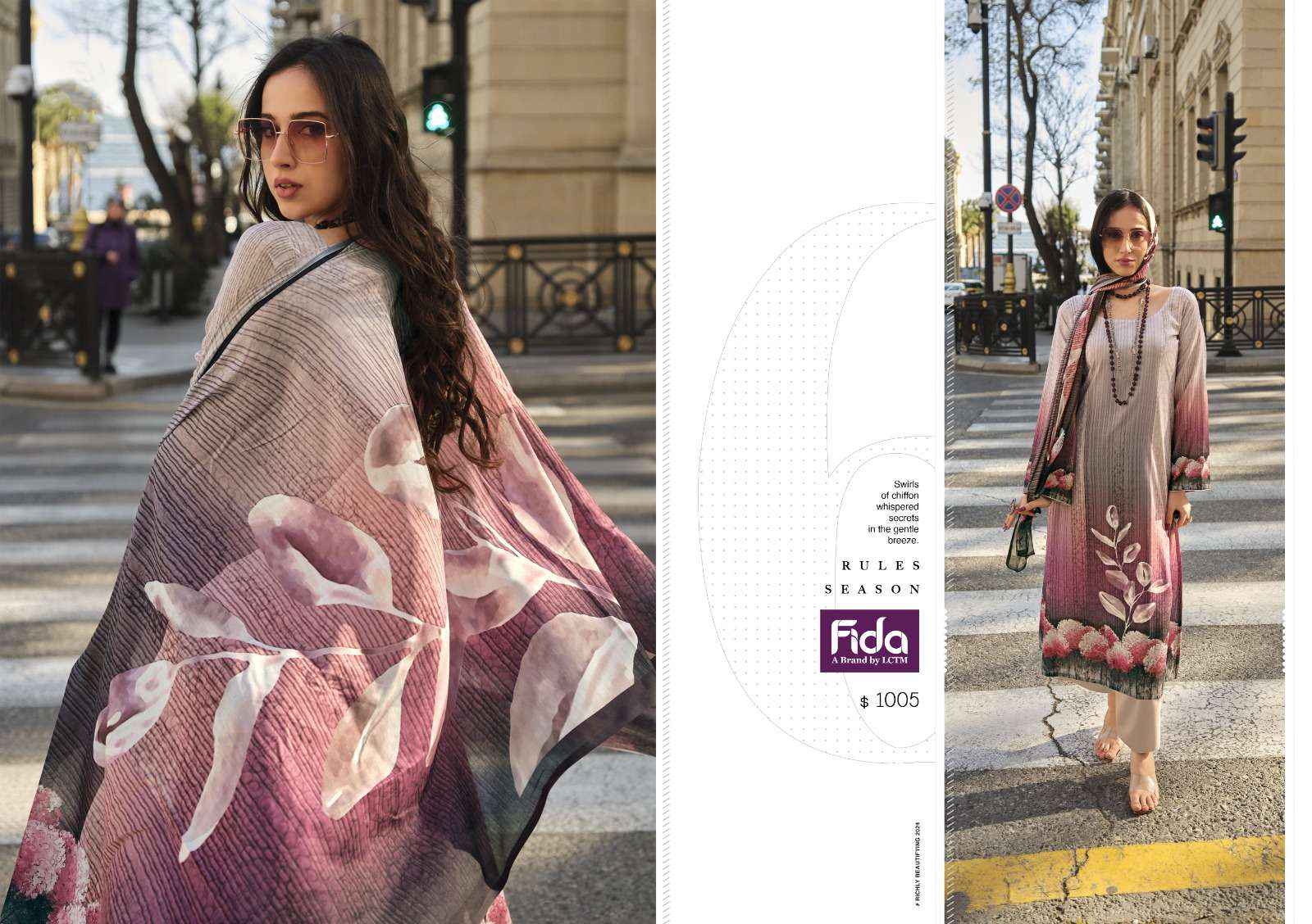 FIDA SANA COTTON DESIGNER DRESS MATERIAL AT WHOLESALE PRICE ( 6 PCS CATALOG )