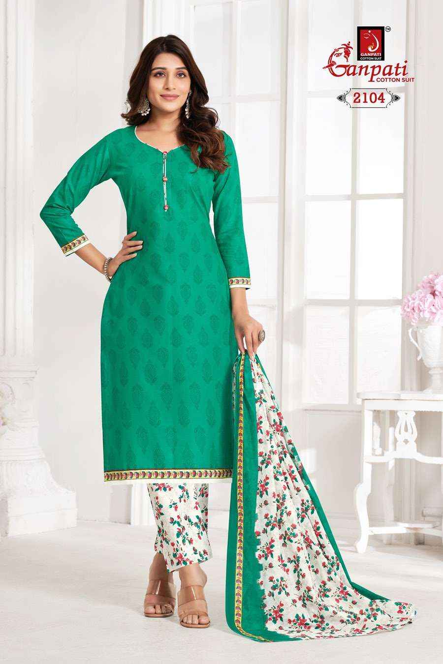 GANPATI JIGHYASHA VOL 21 PURE COTTON SALWAR SUITS