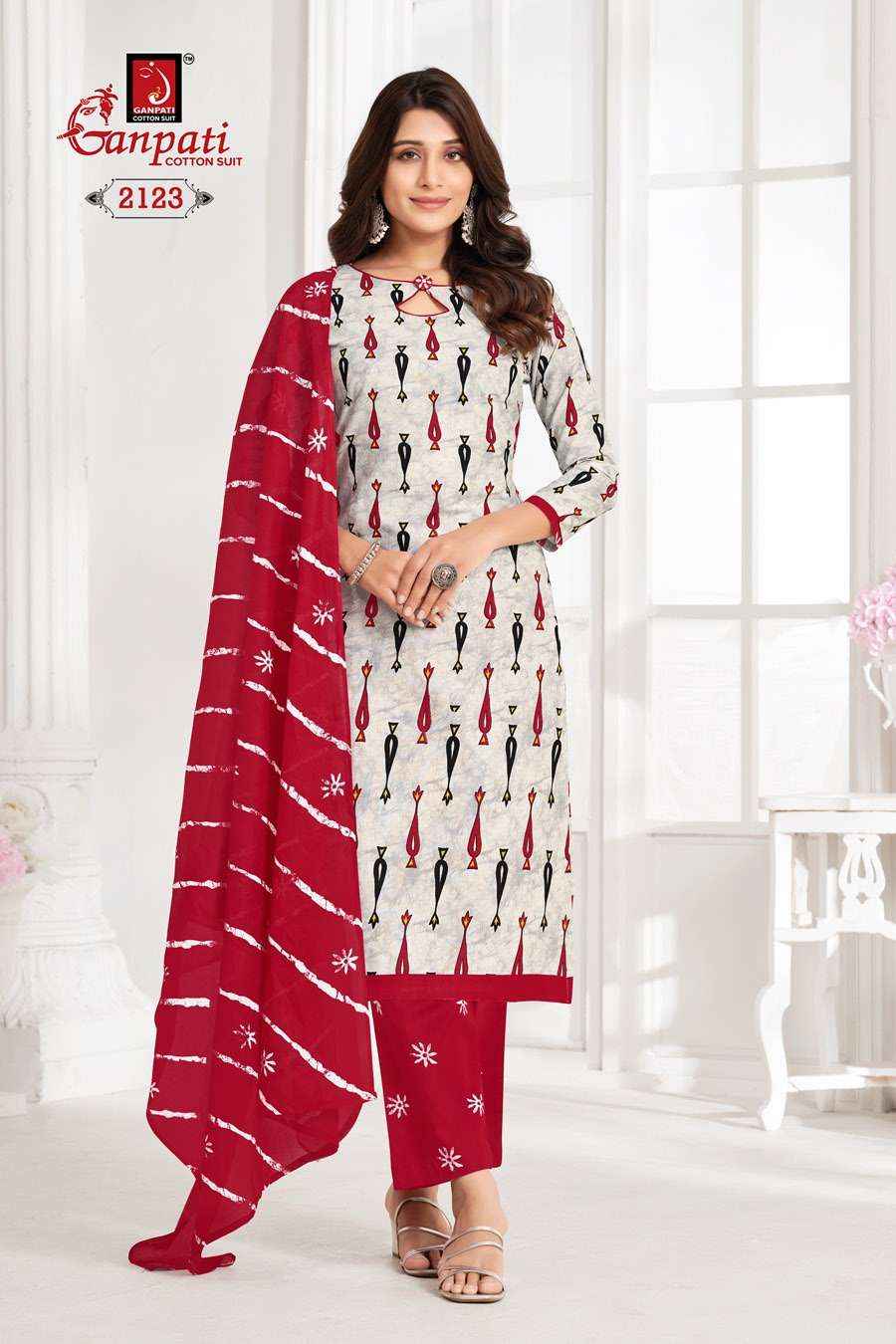 GANPATI JIGHYASHA VOL 21 PURE COTTON SALWAR SUITS