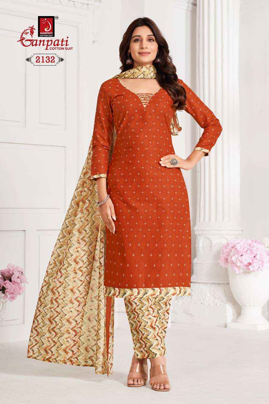 GANPATI JIGHYASHA VOL 21 PURE COTTON SALWAR SUITS