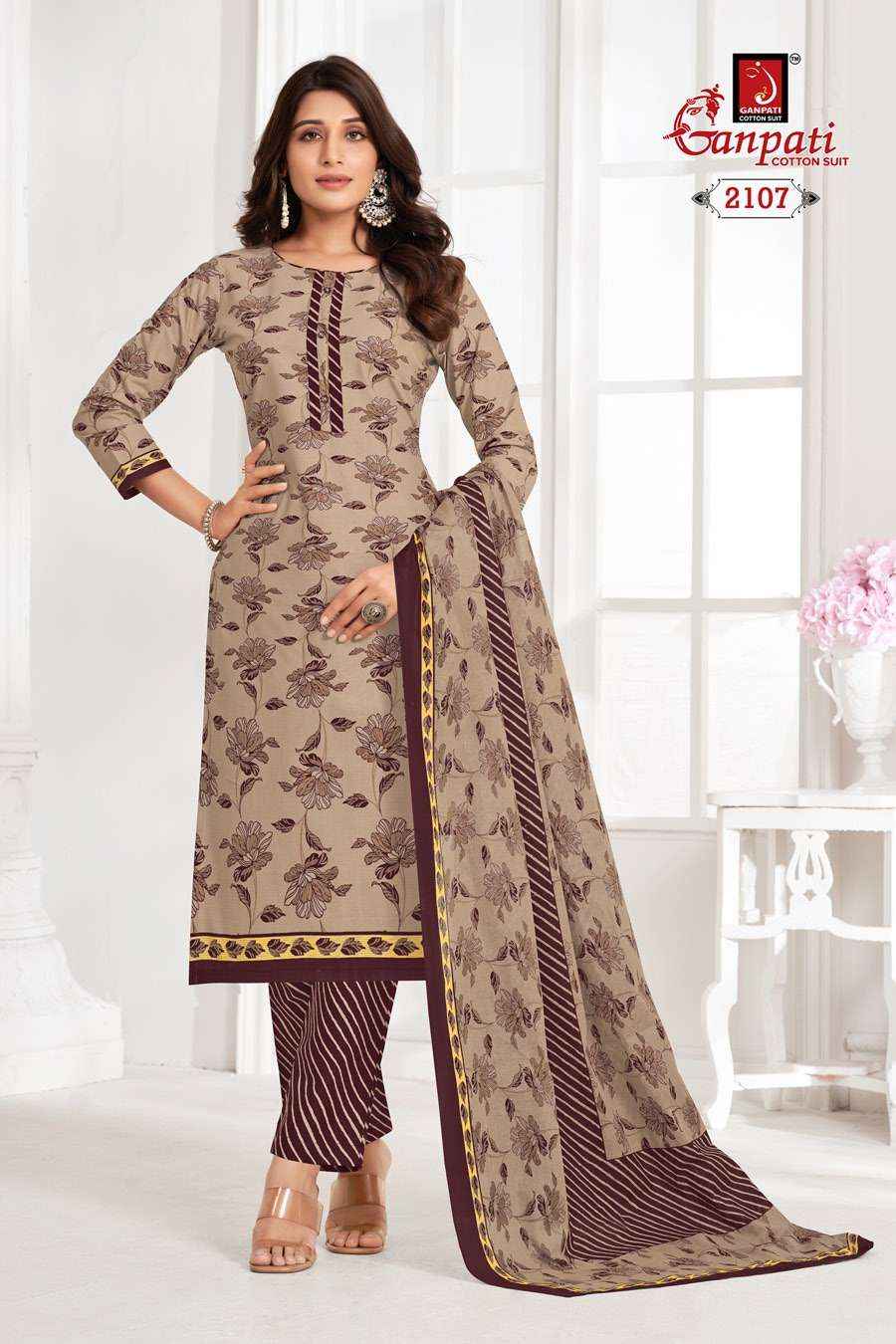 GANPATI JIGHYASHA VOL 21 PURE COTTON SALWAR SUITS