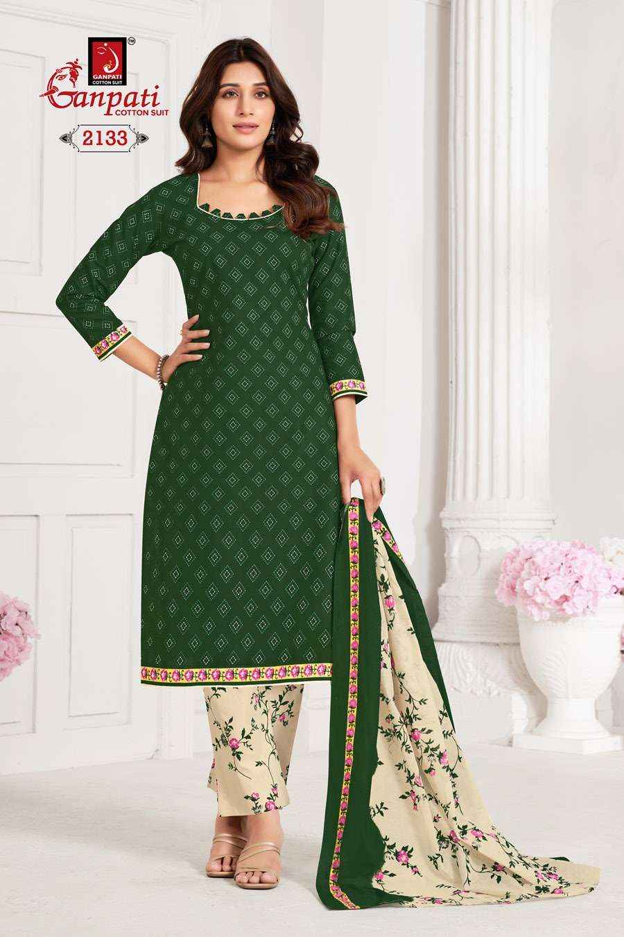 GANPATI JIGHYASHA VOL 21 PURE COTTON SALWAR SUITS