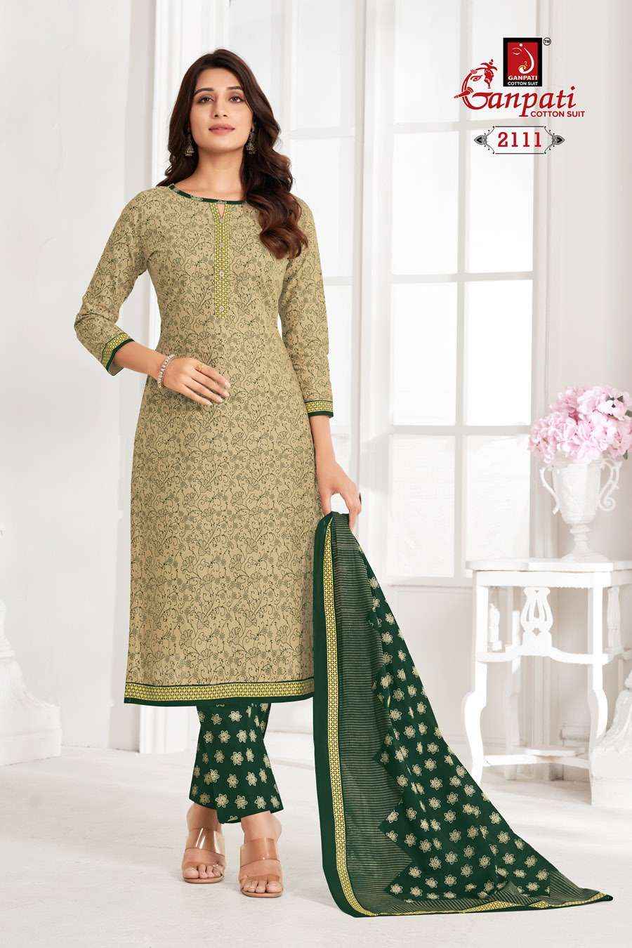 GANPATI JIGHYASHA VOL 21 PURE COTTON SALWAR SUITS