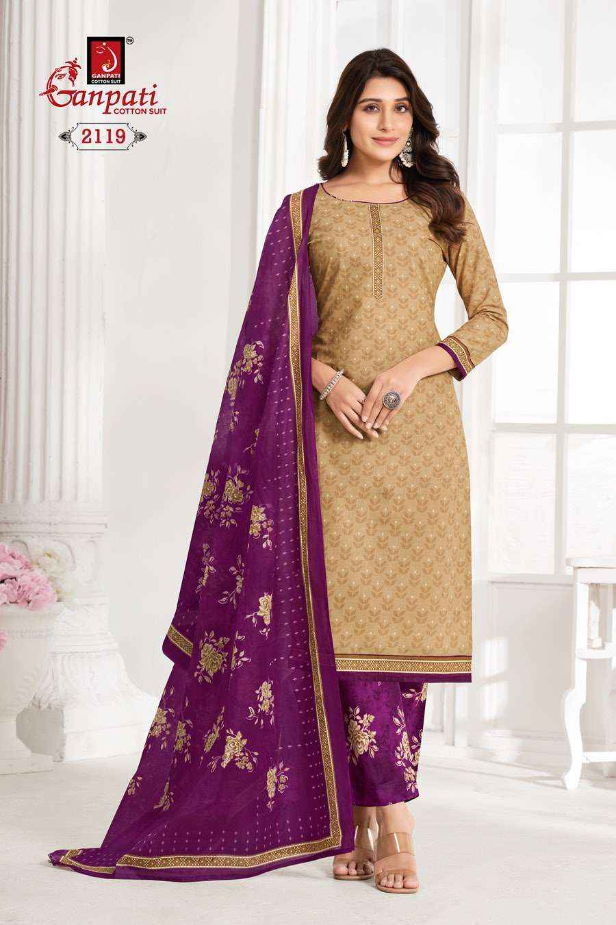 GANPATI JIGHYASHA VOL 21 PURE COTTON SALWAR SUITS