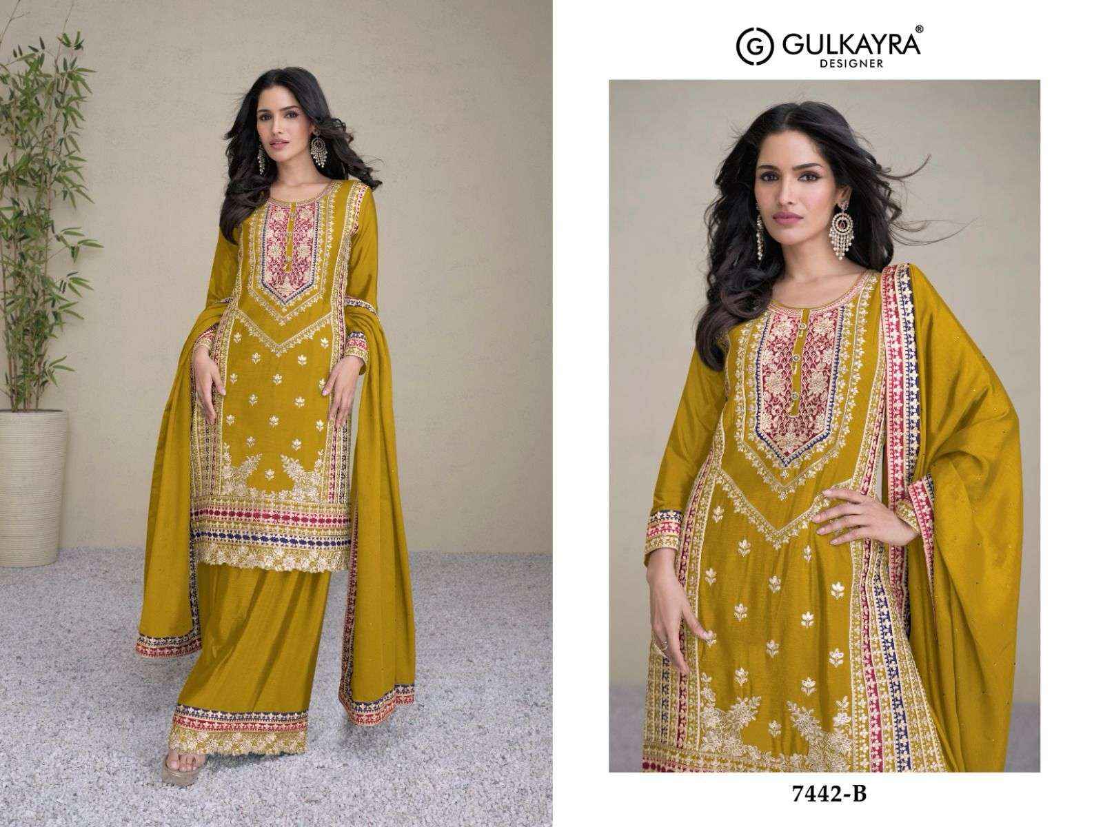 GULKAYRA DESIGNER AMAYRA HEAVY DESIGNER WEDDING WEAR SUIT ( 3 PCS CATALOG )