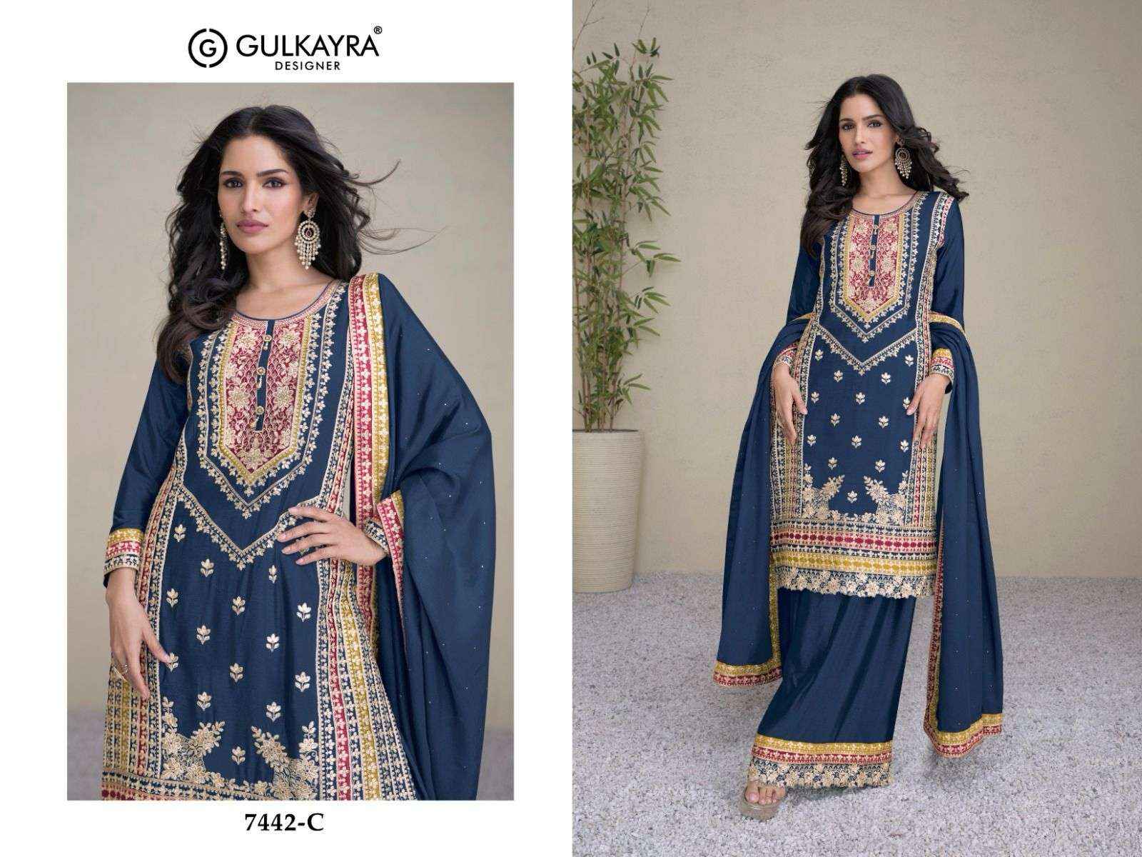 GULKAYRA DESIGNER AMAYRA HEAVY DESIGNER WEDDING WEAR SUIT ( 3 PCS CATALOG )