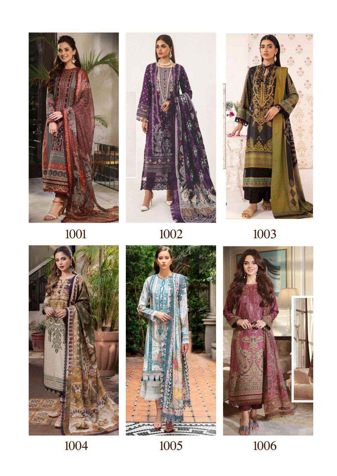 HALA CHEVRON BY NAYRA VOL 4 DRESS MATERIAL ( 6 PCS CATALOG )