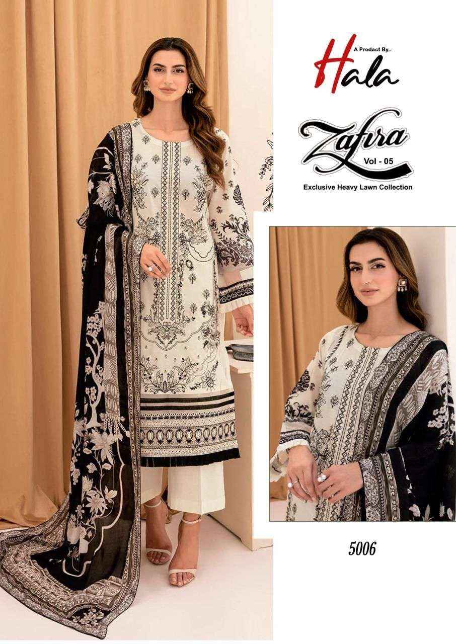 HALA ZAFIRA VOL 5 KARACHI PRINT PAKISTANI SUITS ( 6 PCS CATALOG )