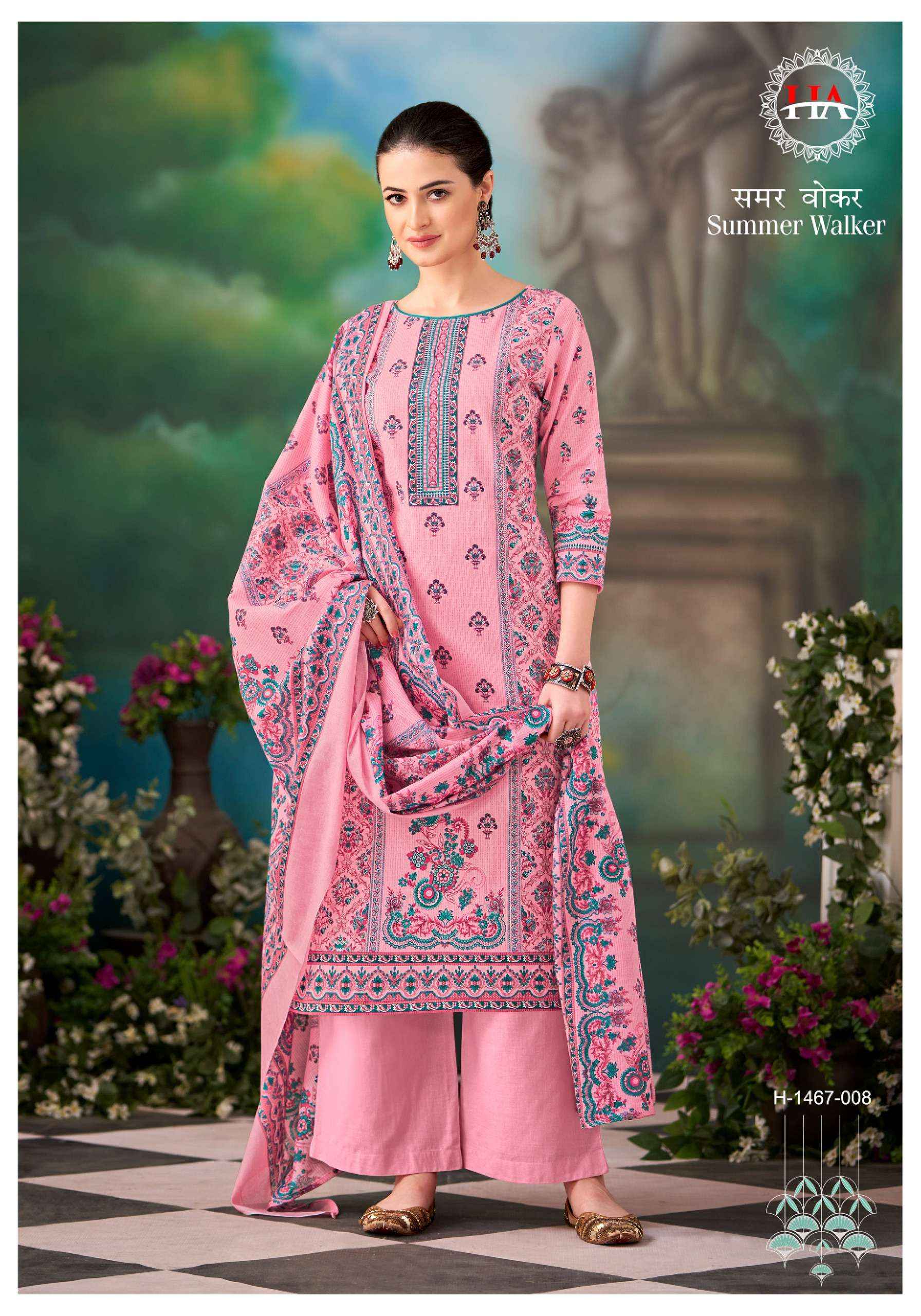 HARSHIT FASHION HUB SUMMER WALKER COTTON SALWAR SUITS ( 8 PCS CATALOG )