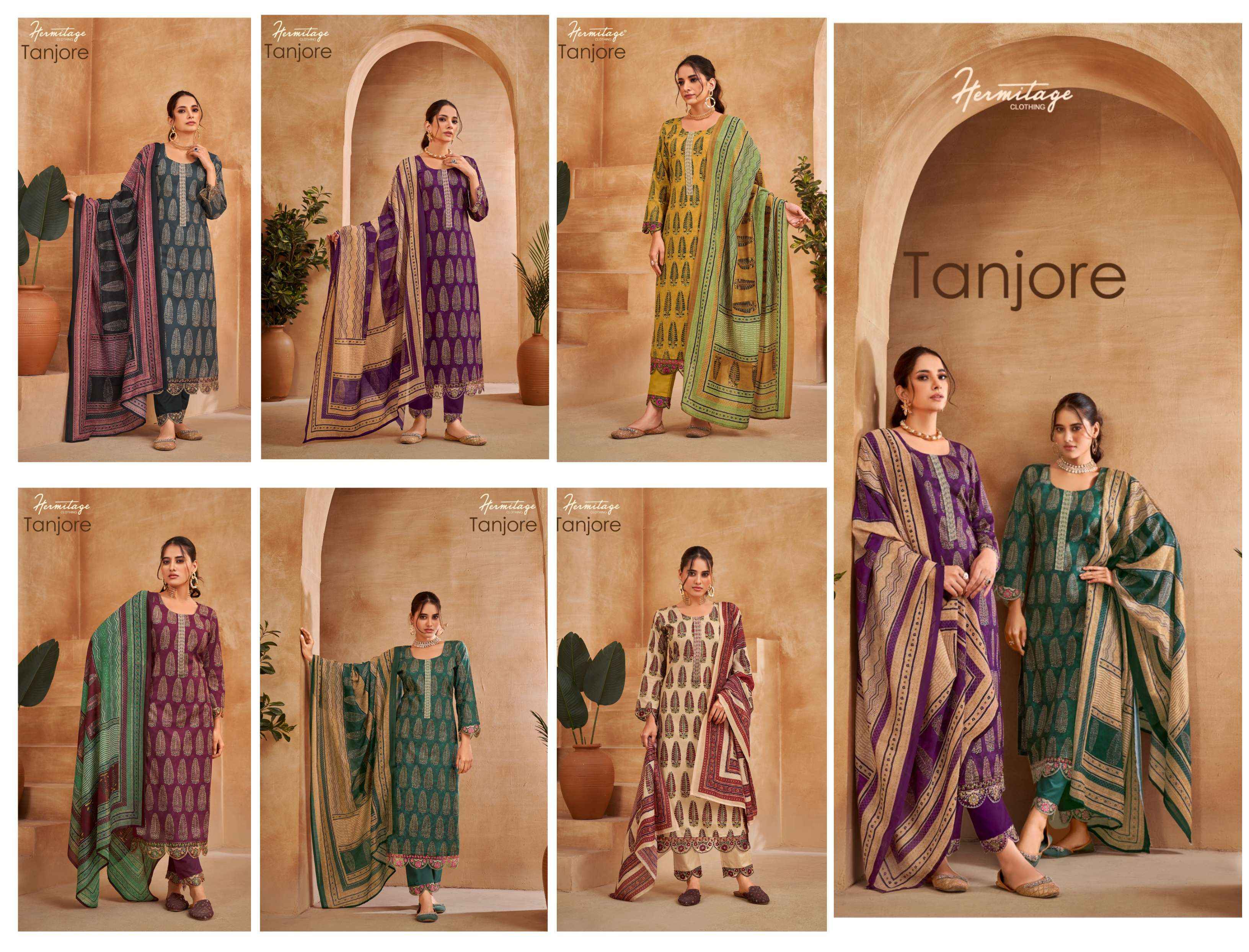 HERMITAGE CLOTHING TANJORE SALWAR KAMEEZ WHOLESALE PRICE 