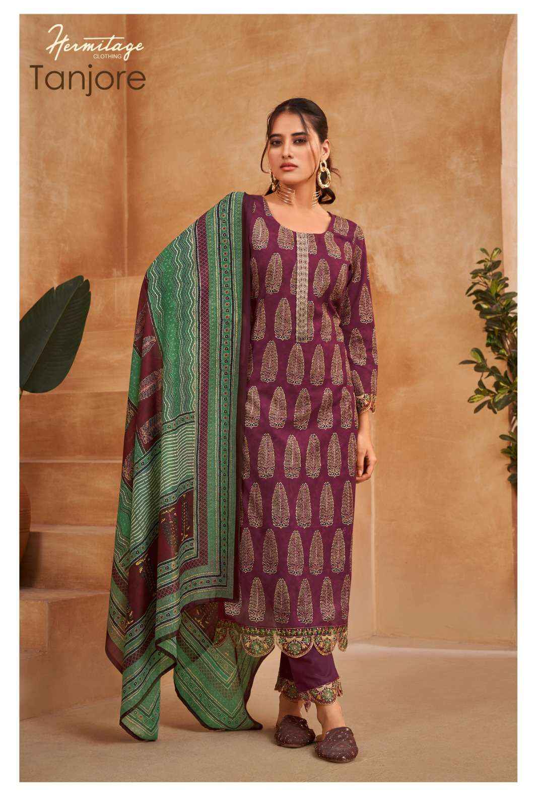 HERMITAGE CLOTHING TANJORE SALWAR KAMEEZ WHOLESALE PRICE 