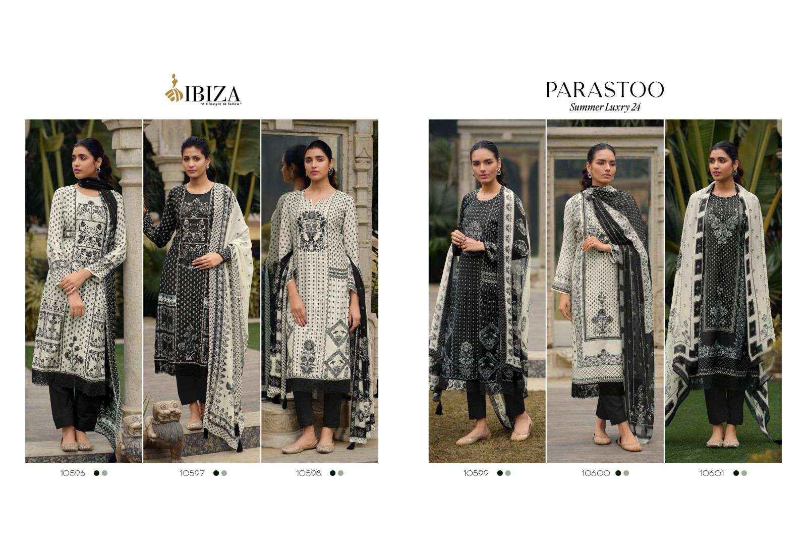 IBIZA PARASTOON MUSLIN DESIGNER SUITS CATALOG WHOLESALE PRICE