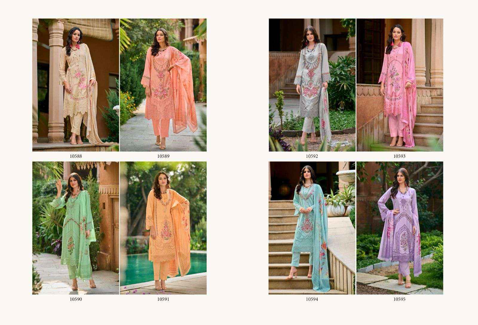 IBIZA ROSEMEEN MUSLIN DESIGNER SALWAR KAMEEZ ( 8 PCS CATALOG )