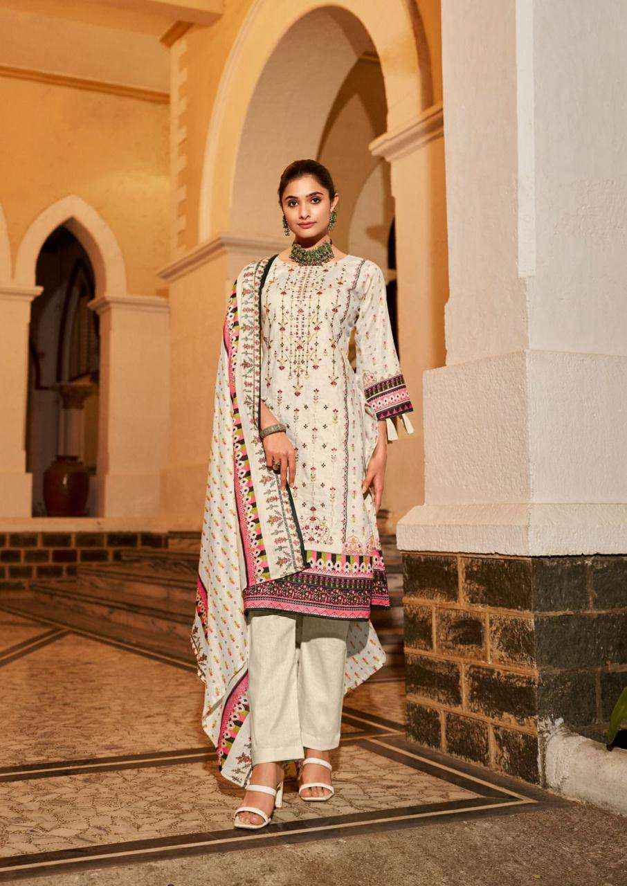 ISHAAL PRINTS EMBROIDERED VOL 6 DRESS MATERIAL ( 10 PCS CATALOG )