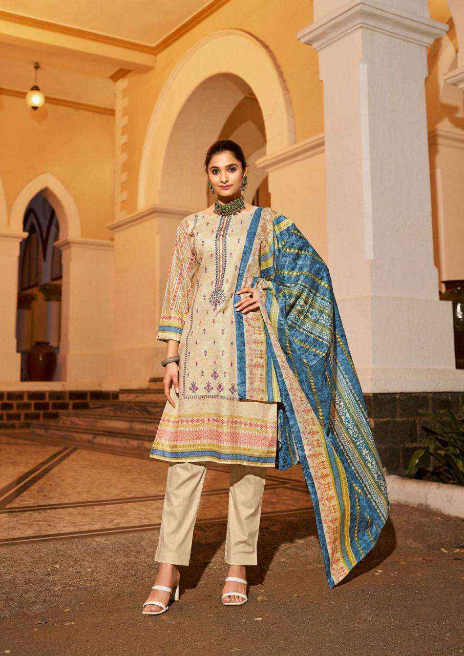 ISHAAL PRINTS EMBROIDERED VOL 6 DRESS MATERIAL ( 10 PCS CATALOG )