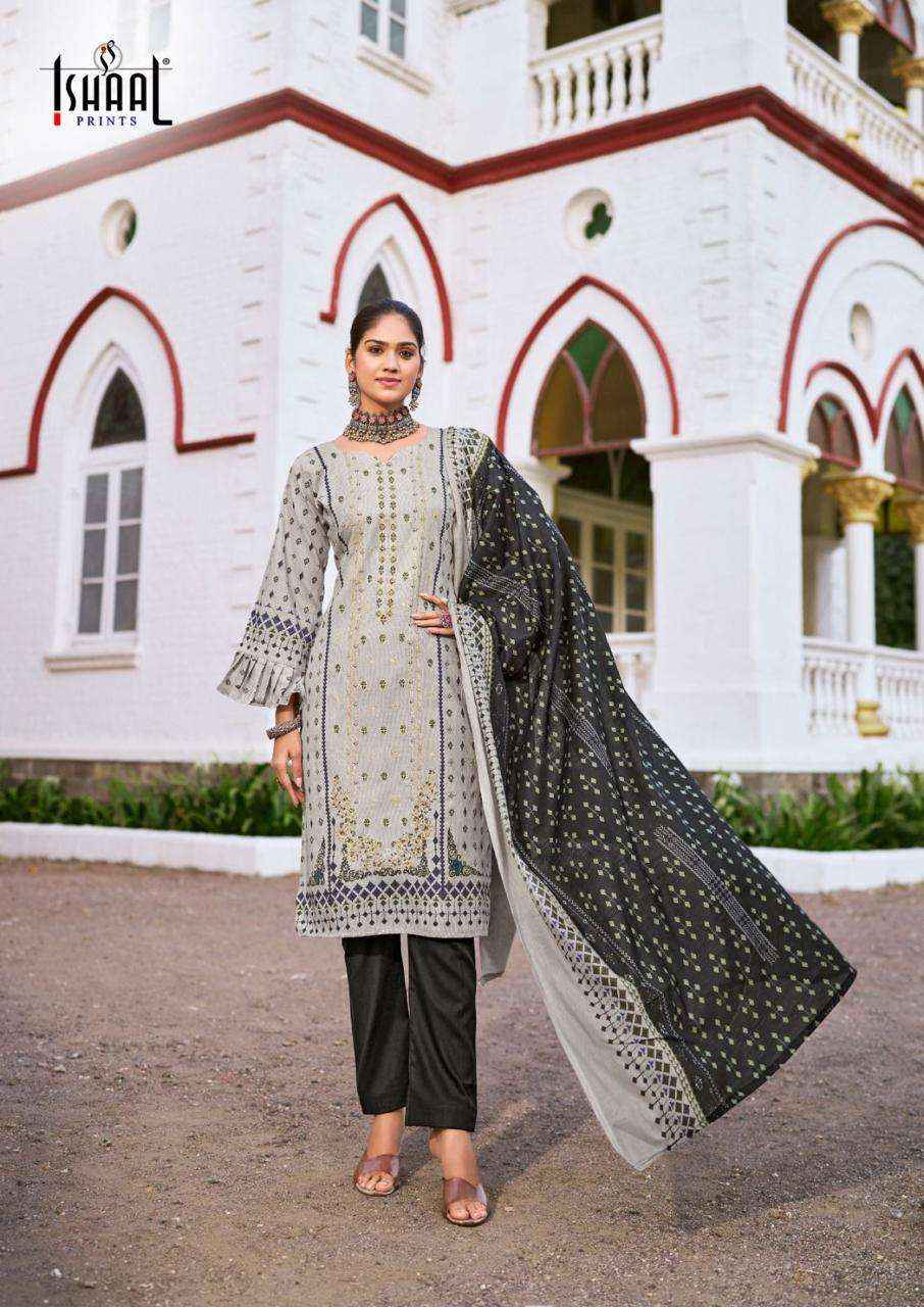 ISHAAL PRINTS EMBROIDERED VOL 6 DRESS MATERIAL ( 10 PCS CATALOG )