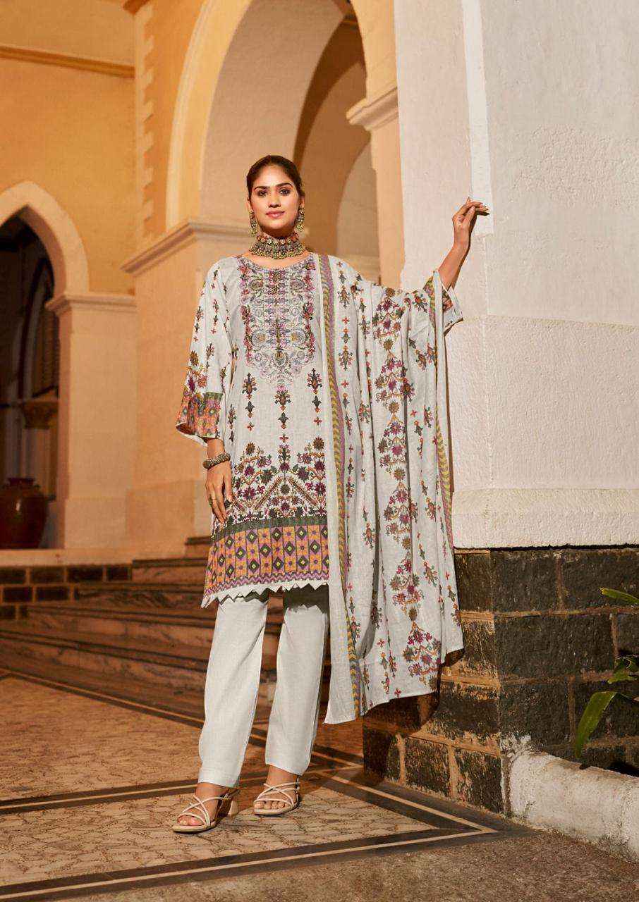 ISHAAL PRINTS EMBROIDERED VOL 6 DRESS MATERIAL ( 10 PCS CATALOG )