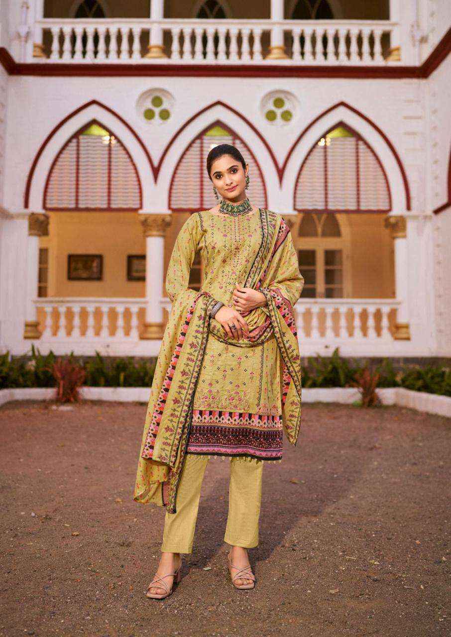 ISHAAL PRINTS EMBROIDERED VOL 6 DRESS MATERIAL ( 10 PCS CATALOG )