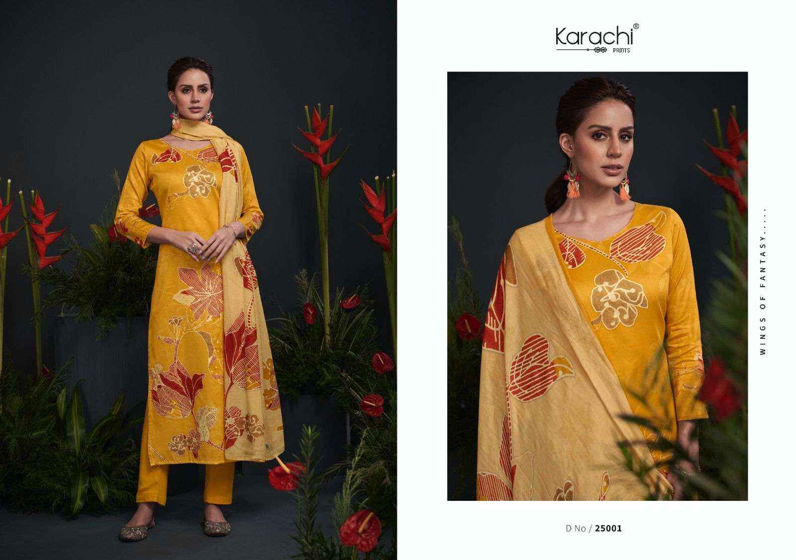 KARACHI PRINTSKARACHI PRINTS ZARA DIGITAL PRINT SILK SUIT