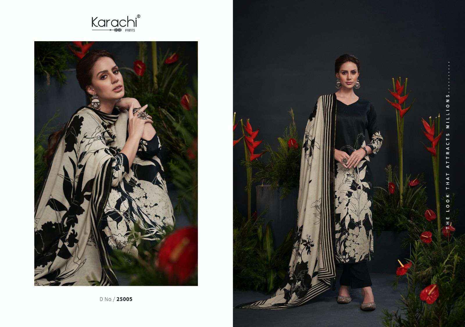 KARACHI PRINTSKARACHI PRINTS ZARA DIGITAL PRINT SILK SUIT