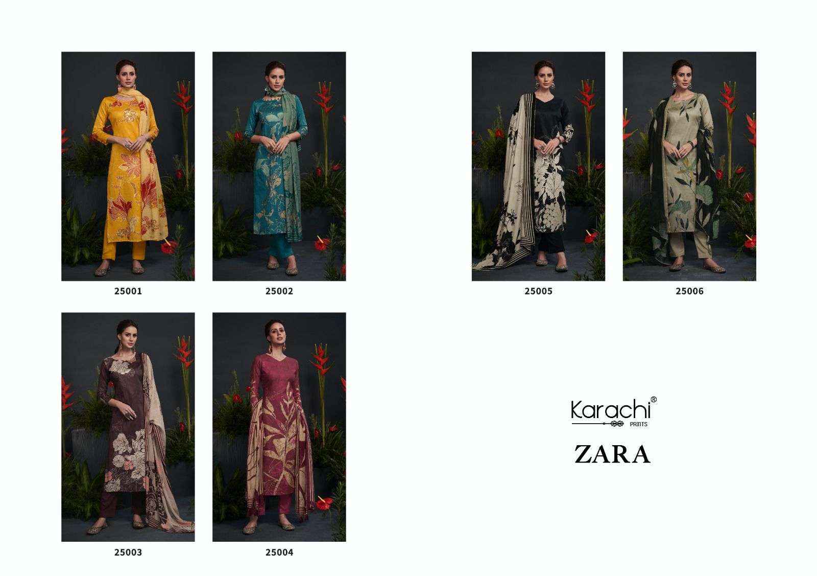 KARACHI PRINTSKARACHI PRINTS ZARA DIGITAL PRINT SILK SUIT