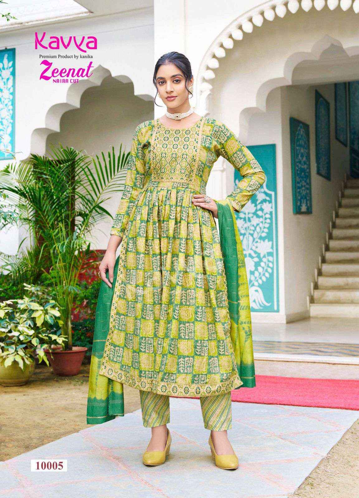 KAVYA ZEENAT VOL 10 NAIRA PATTERN KURTI COMBO SET ( 10 PCS CATALOG )