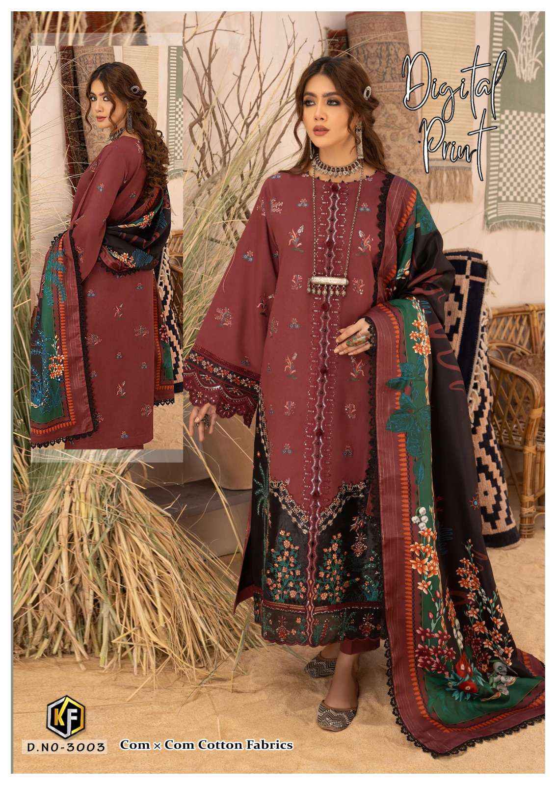 KEVAL FAB SOHA NAZIR VOL 3 PURE COTTON PAKISTANI SUITS ( 10 PCS CATALOG )