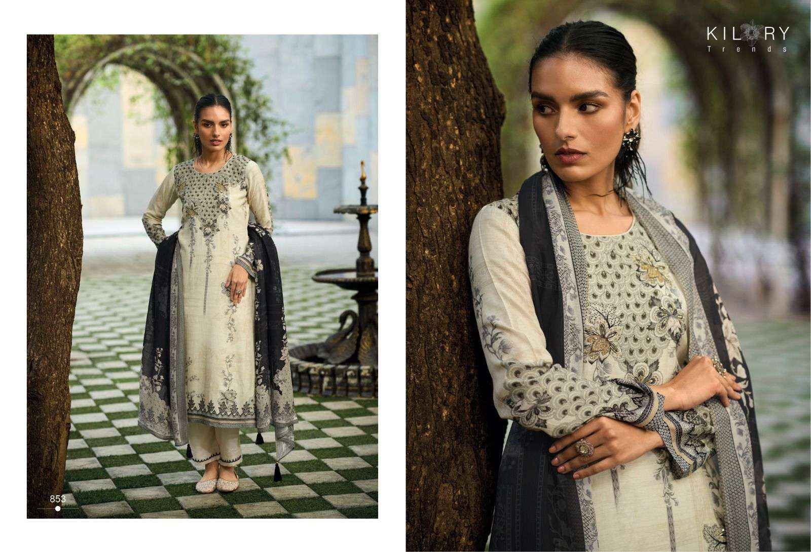 KILORY TRENDZ BLACKBERRY MUSLIN DESIGNER SUITS ( 6 PCS CATALOG )