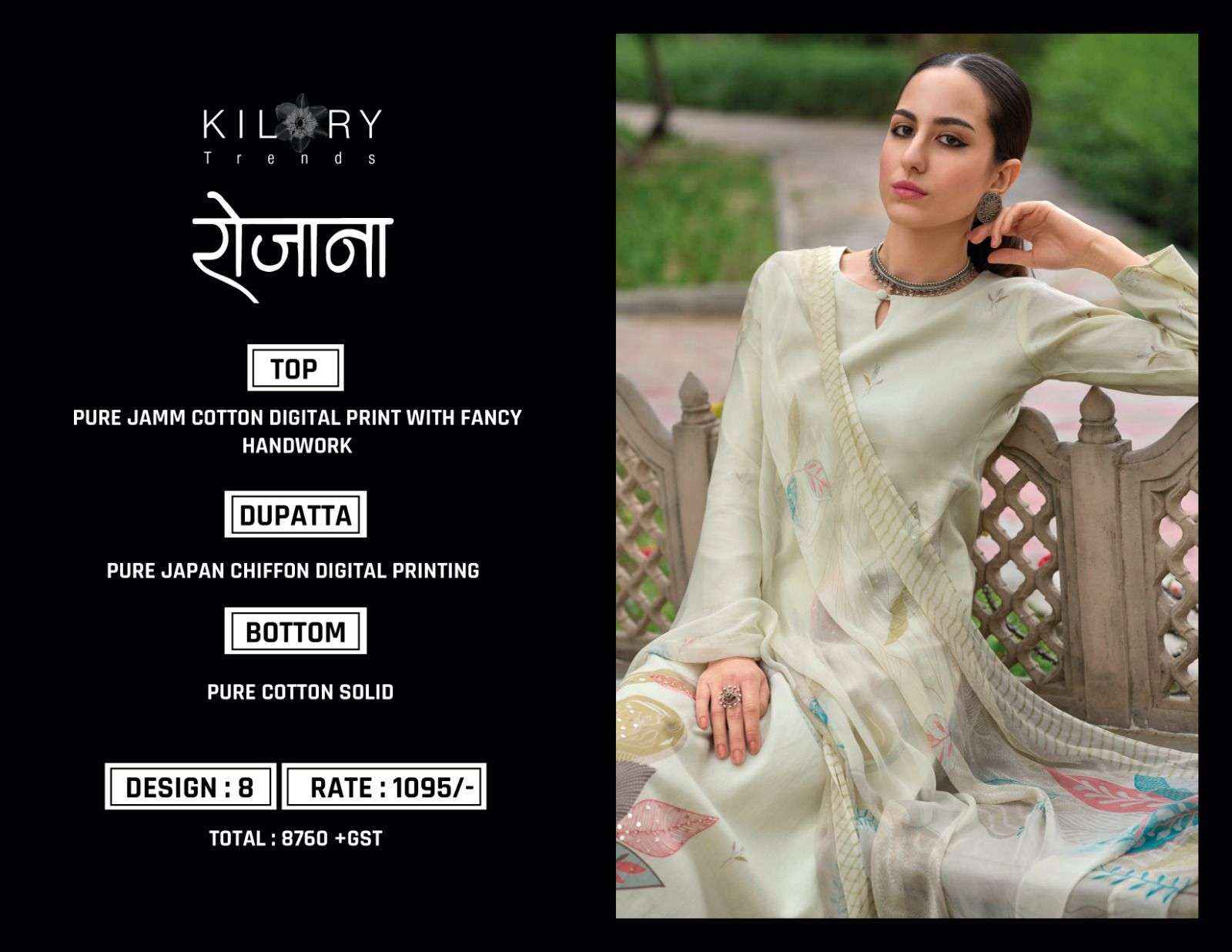 KILORY TRENDZ ROZANA DESIGNER SALWAR KAMEEZ ( 8 PCS CATALOG )