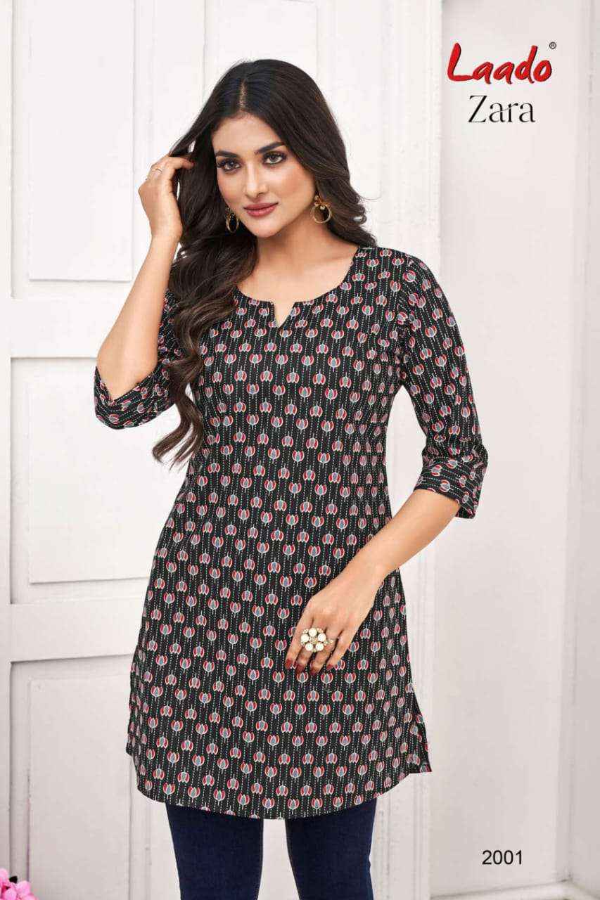 LAADO ZARA VOL 2 COTTON SHORT KURTIS