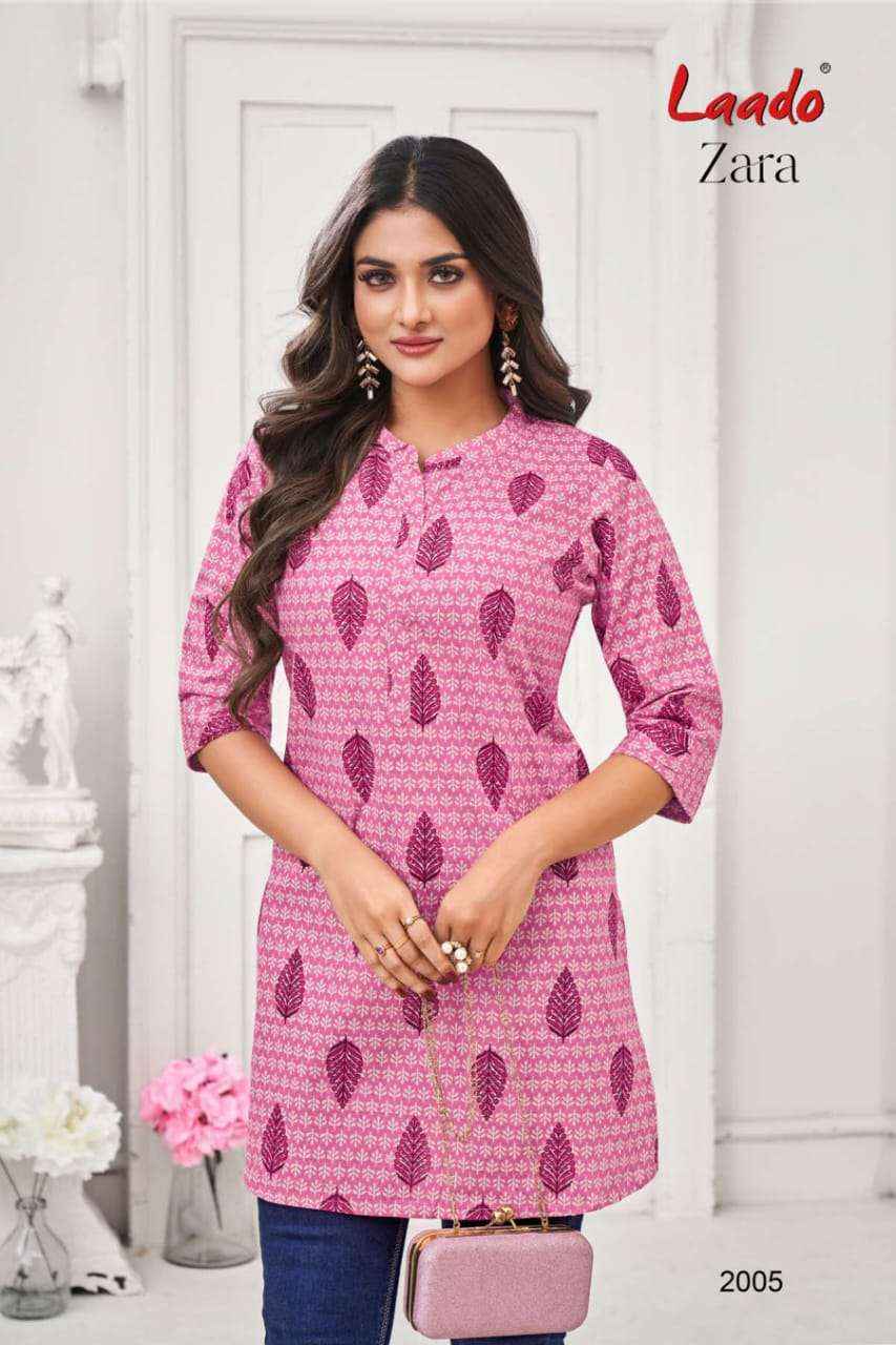 LAADO ZARA VOL 2 COTTON SHORT KURTIS