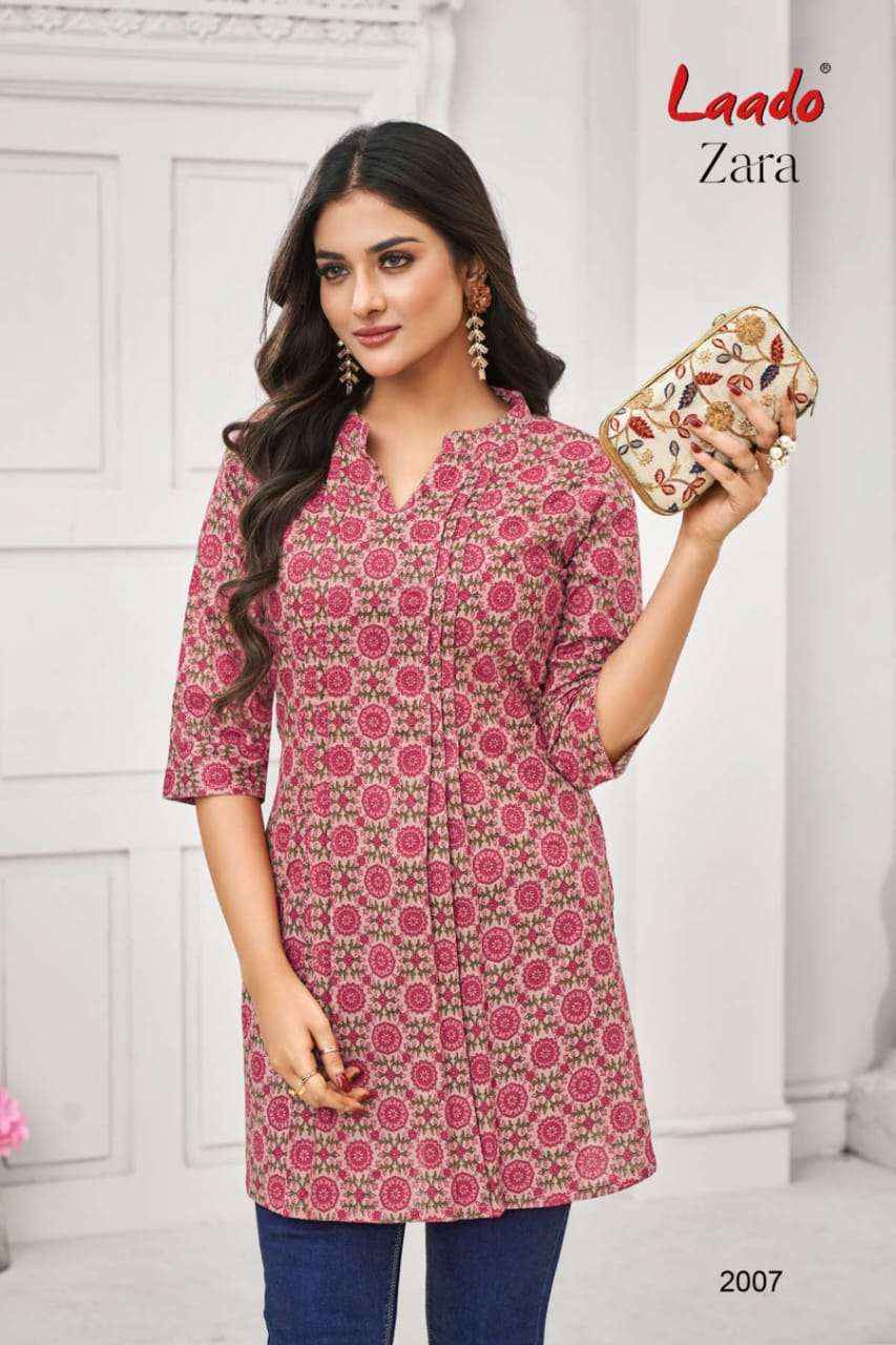 LAADO ZARA VOL 2 COTTON SHORT KURTIS